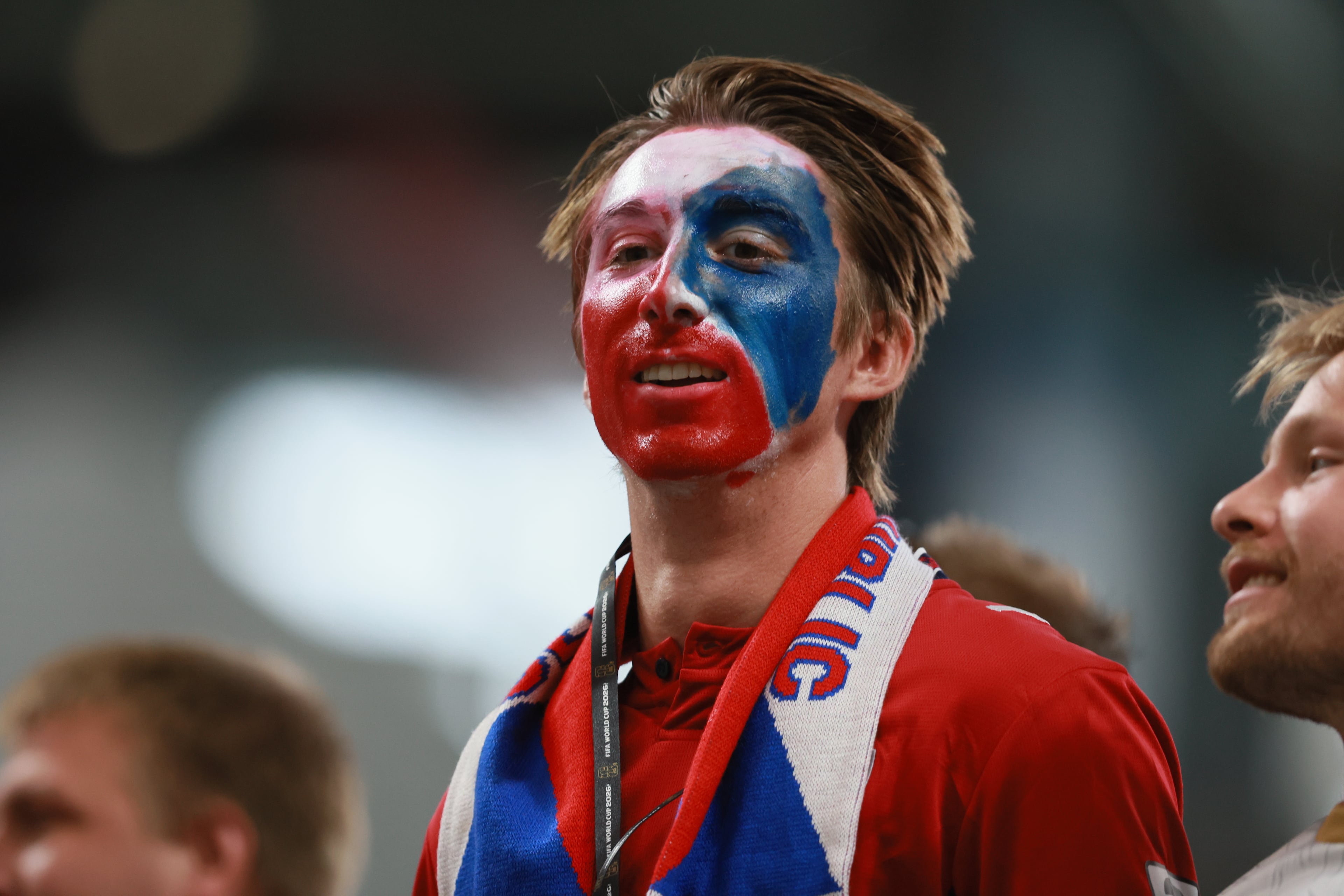 Czechia fan before Czechia vs. South Africa Group A FIFA World Cup match at Atlanta Stadium (Mercedes-Benz Stadium) on Thursday, June 18, 2026. (Jason Getz/AJC)