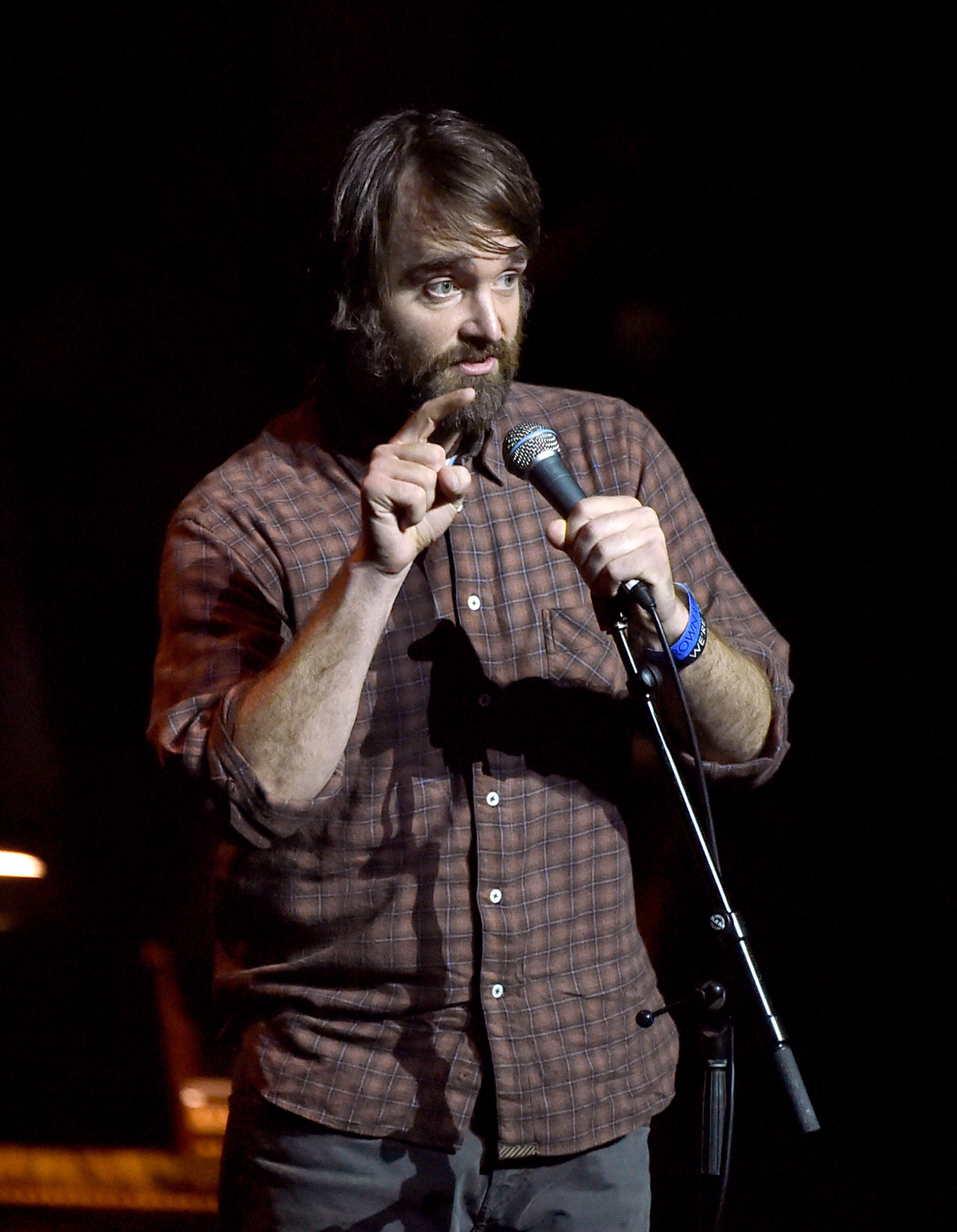 LOS ANGELES, CA - APRIL 07: Actor Will Forte speaks onstage during The David Lynch Foundation's DLF Live Celebration of the 60th Anniversary of Allen Ginsberg's "HOWL" with Music, Words, and Funny People at The Theatre at Ace Hotel on April 7, 2015 in Los Angeles, California. (Photo by Kevin Winter/Getty Images)