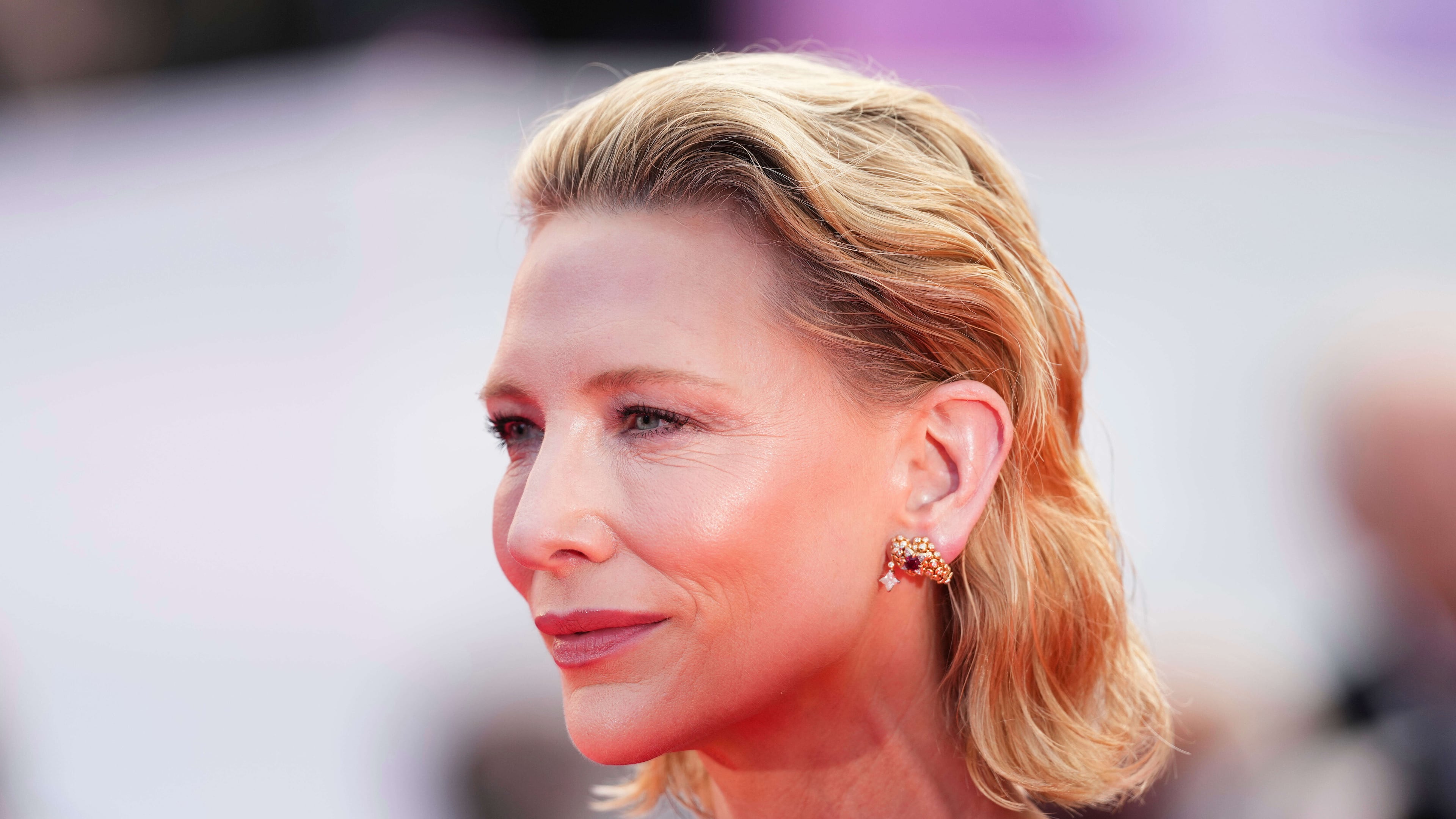 FILE - Cate Blanchett poses for photographers during the awards ceremony red carpet at the 78th international film festival, Cannes, southern France, on May 24, 2025. (Photo by Scott A Garfitt/Invision/AP, File)