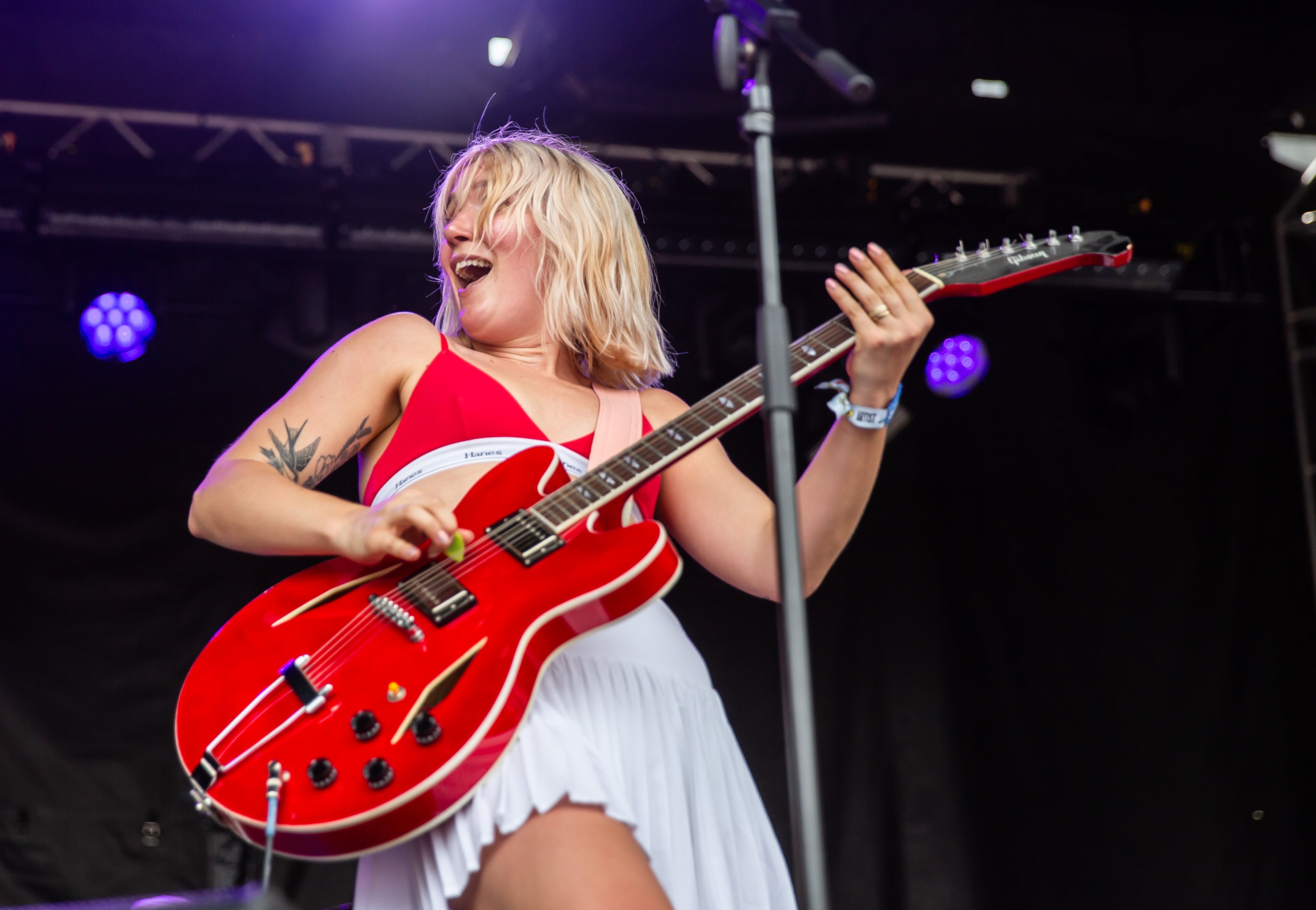 230102 Atlanta, Ga: Nashville's Winona Fighter is the second act to take play the Ponce de Leon stage at Shaky Knees on Friday, May 3, 2024. (RYAN FLEISHER FOR THE ATLANTA JOURNAL-CONSTITUTION)