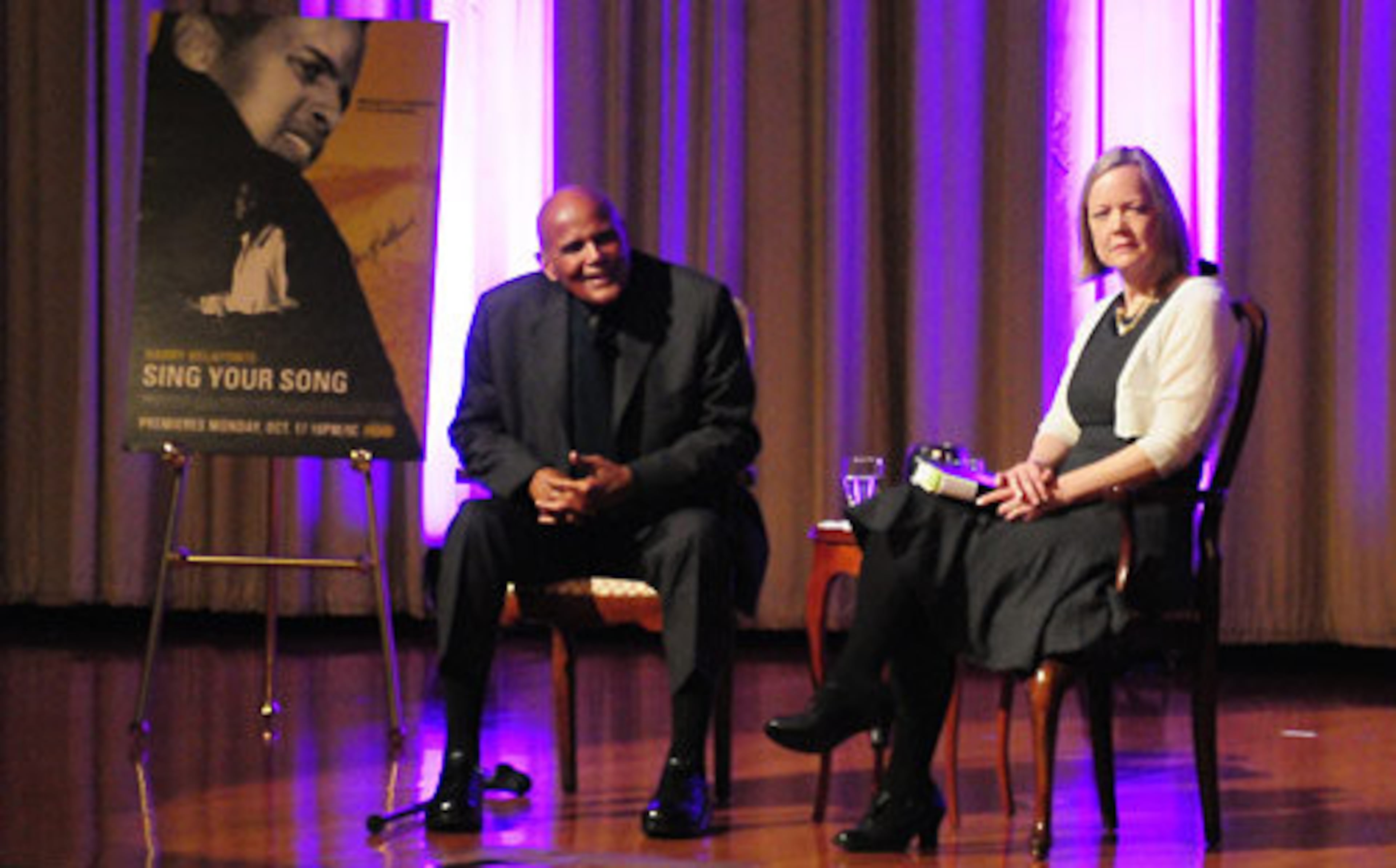 Belafonte was interviewed for two hours by author Rebecca Burns.