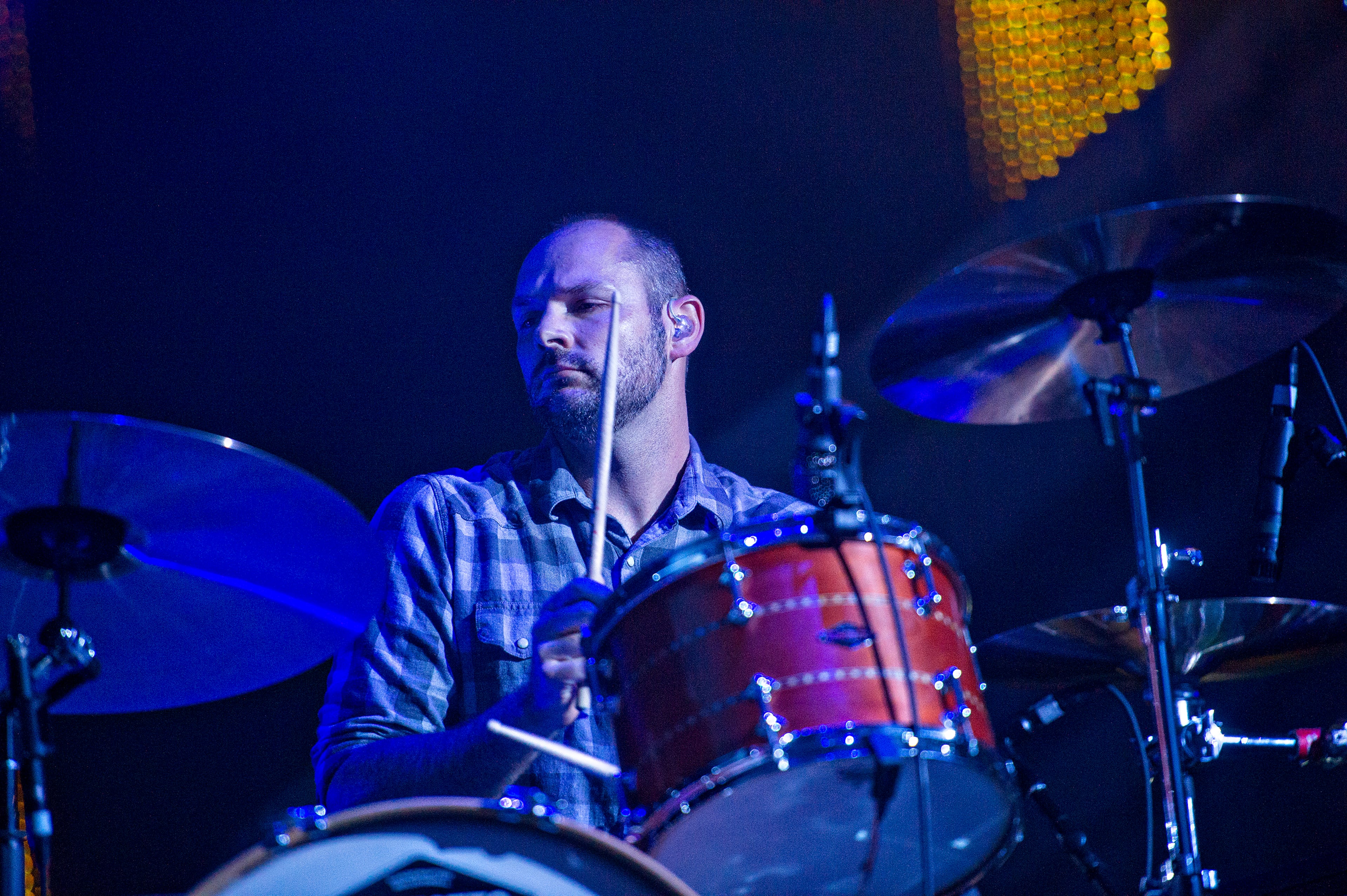 Death Cab for Cutie's Jason McGerr performs at the Fox Theatre in Atlanta on Monday, April 27, 2015. JONATHAN PHILLIPS / SPECIAL