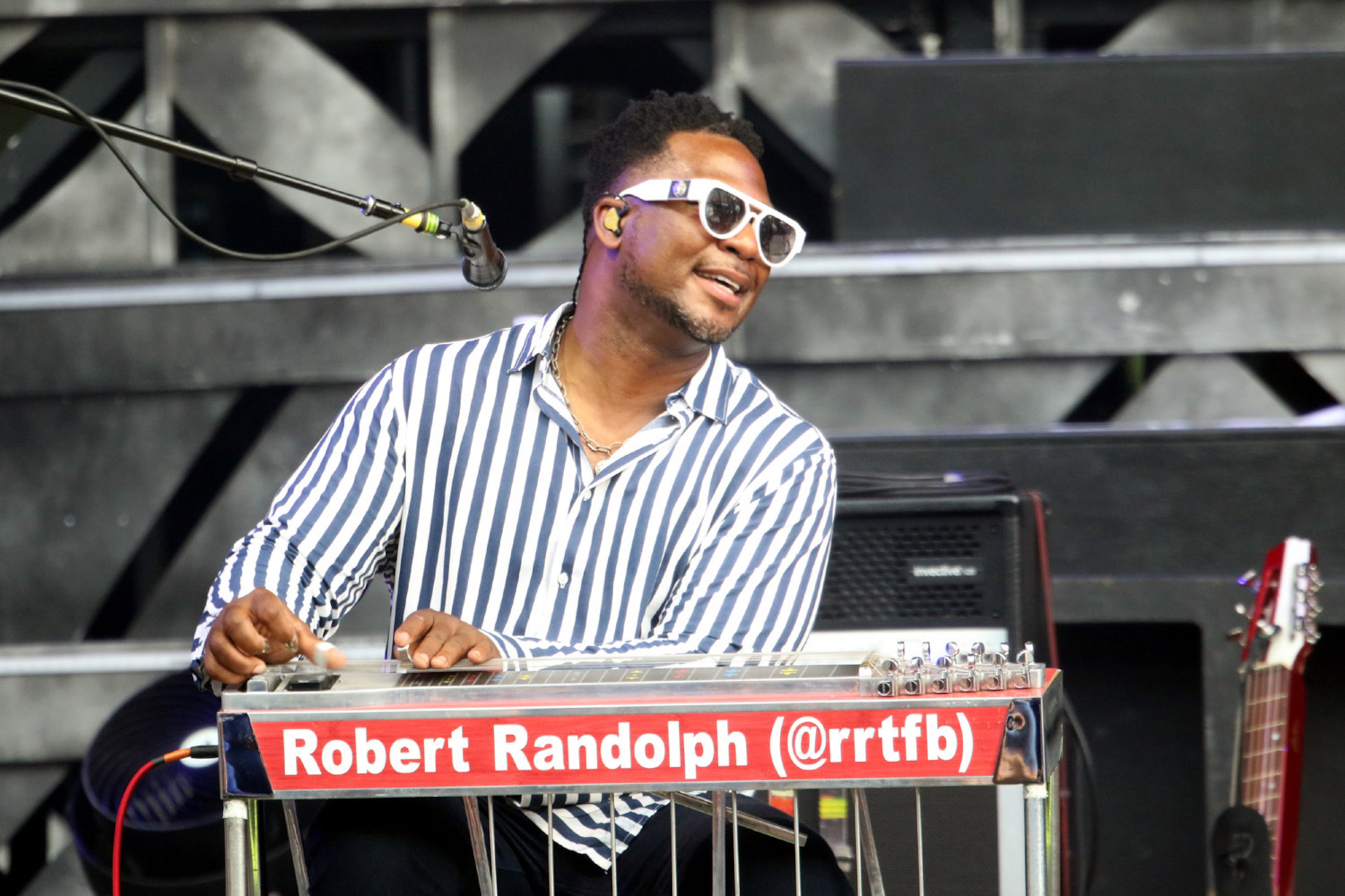 Opening act Robert Randolph (above) and the Zac Brown Band entertained a large Truist Park crowd on Friday, June 17, 2022, on their Out in the Middle tour. (Photo: Robb Cohen for The Atlanta Journal-Constitution)