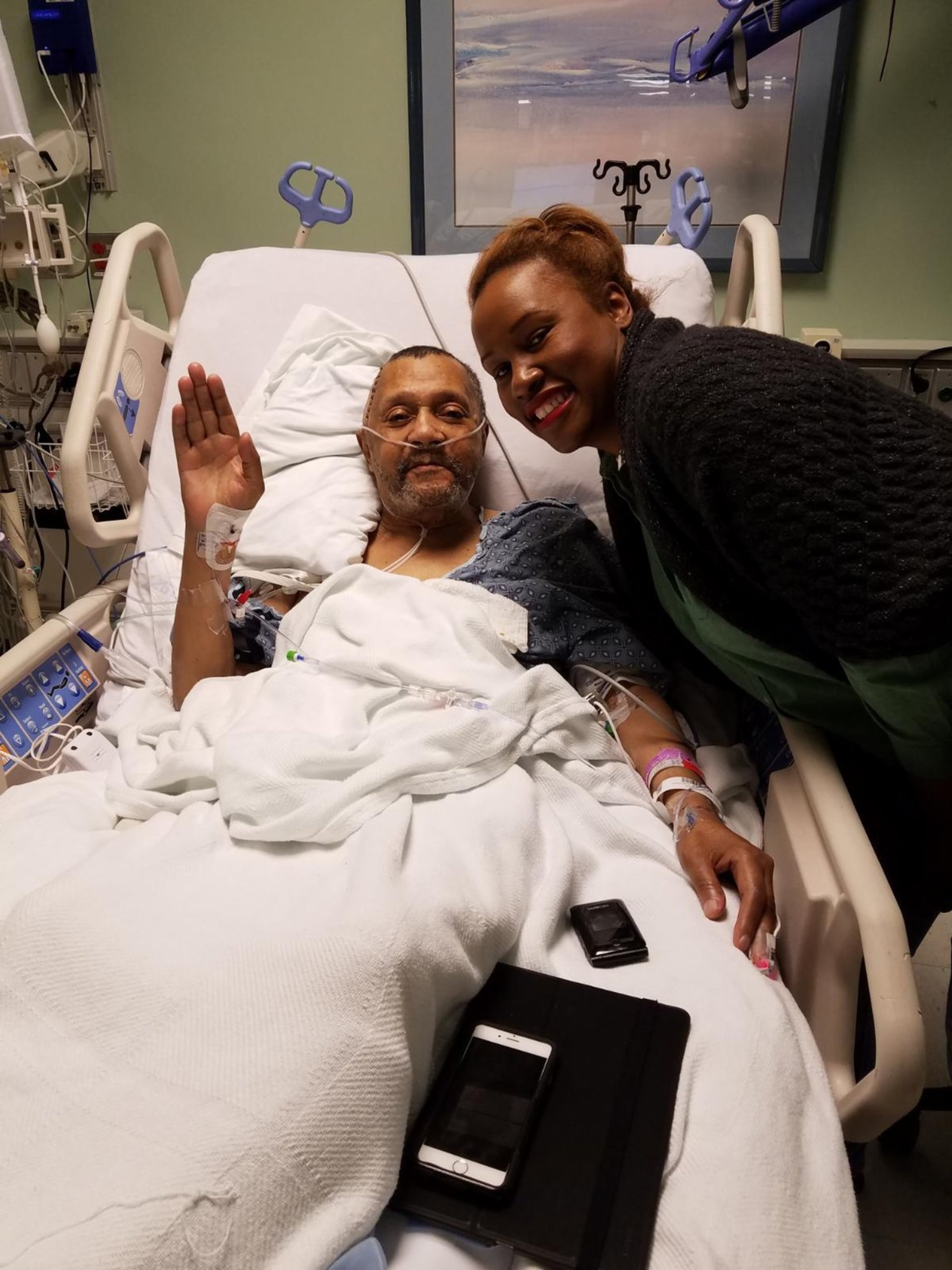 Laquna Ross and her father, Joel Marrable, who was an Air Force veteran before he died at the Atlanta VA Medical Center’s Eagles' Nest Community Living Center in September 2019. Ross discovered her father covered with ant bites shortly before his death.