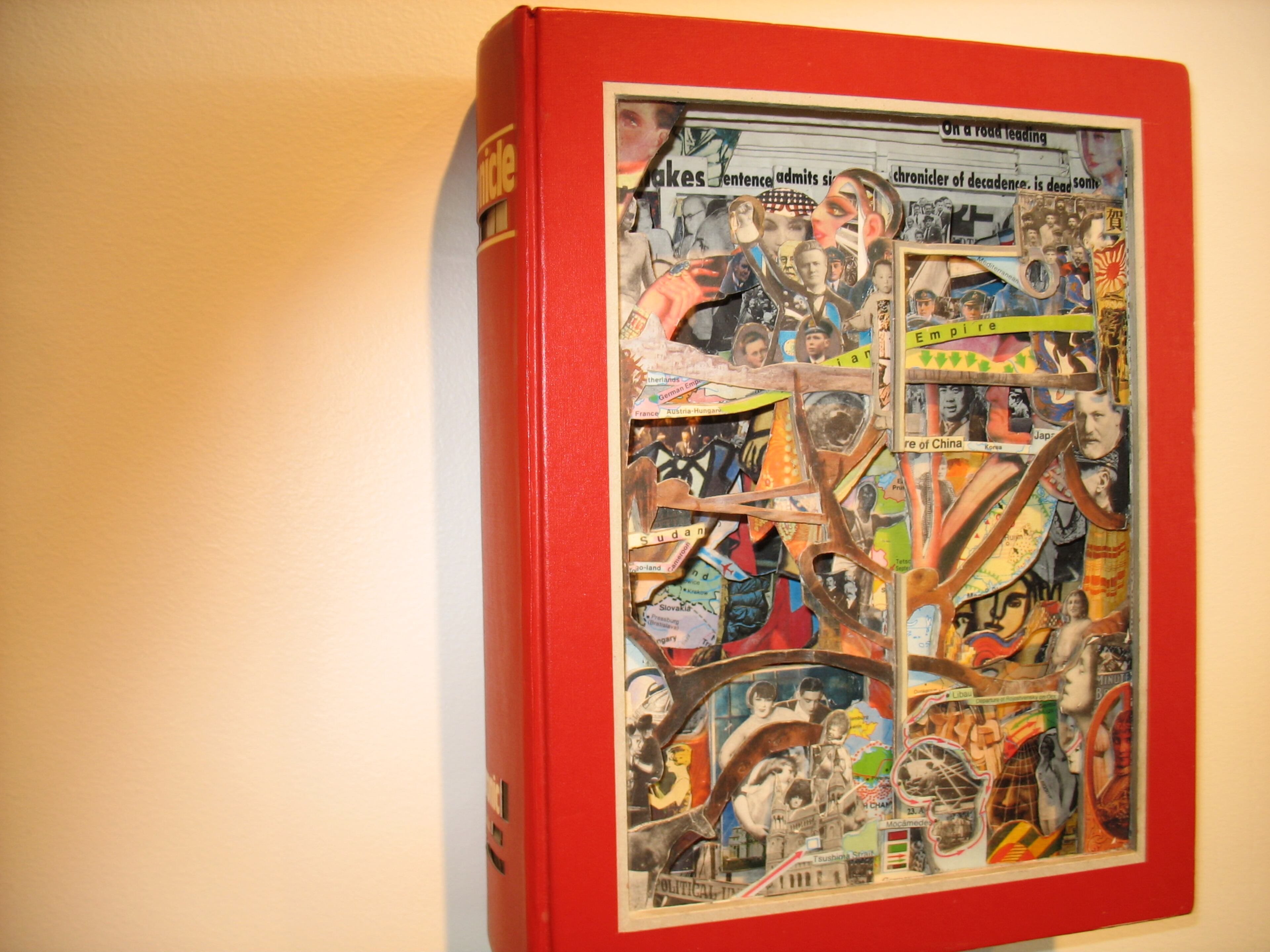 Brian Dettmer sculpts poetic and sometimes whimsical works out of old books and encyclopedias. Photo: Jill Vejnoska / jvejnoska@ajc.com