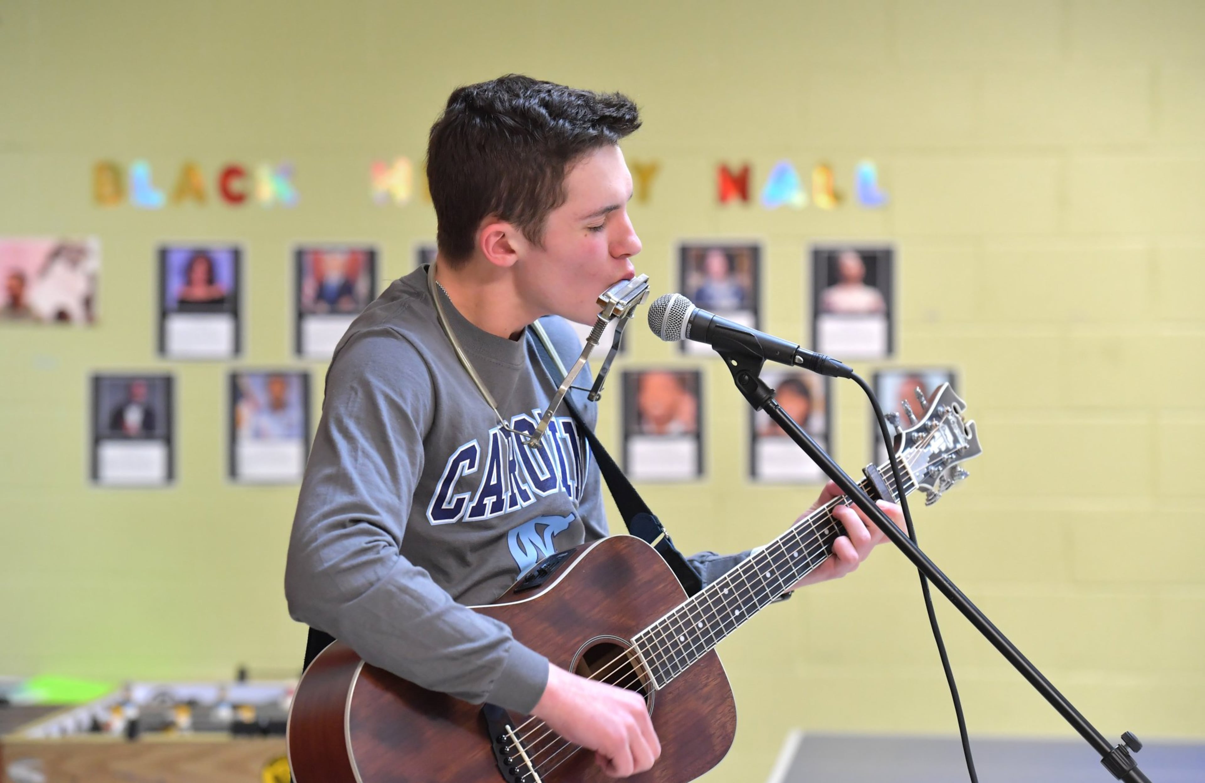 Aidan Anderson performs at Samuel L. Jones Boys & Girls Club in Decatur. HYOSUB SHIN / HSHIN@AJC.COM