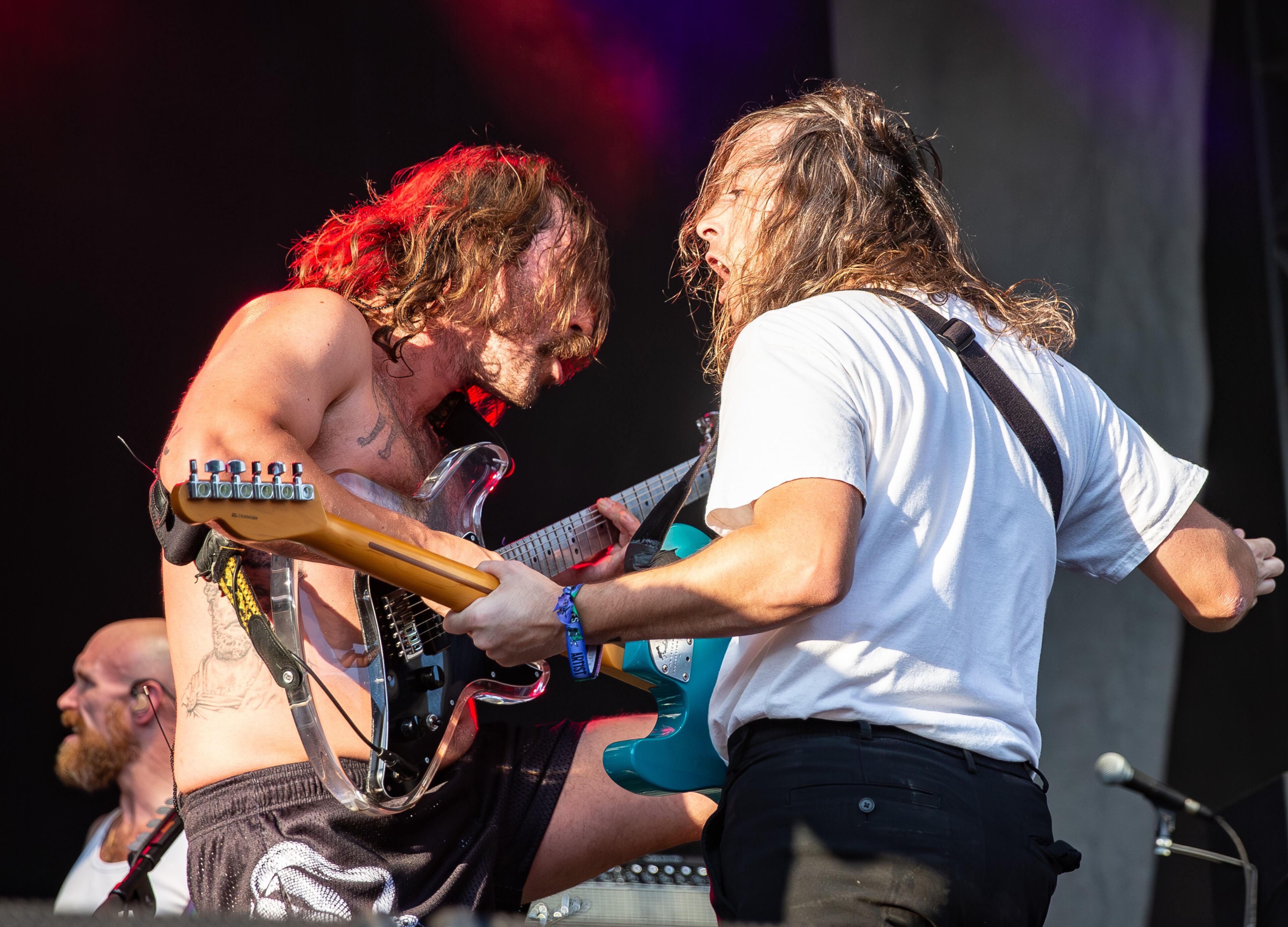 Idles performs on Friday, Sept. 19, 2025, in Atlanta’s Piedmont Park during the first day of Shaky Knees. (Ryan Fleisher for the AJC)