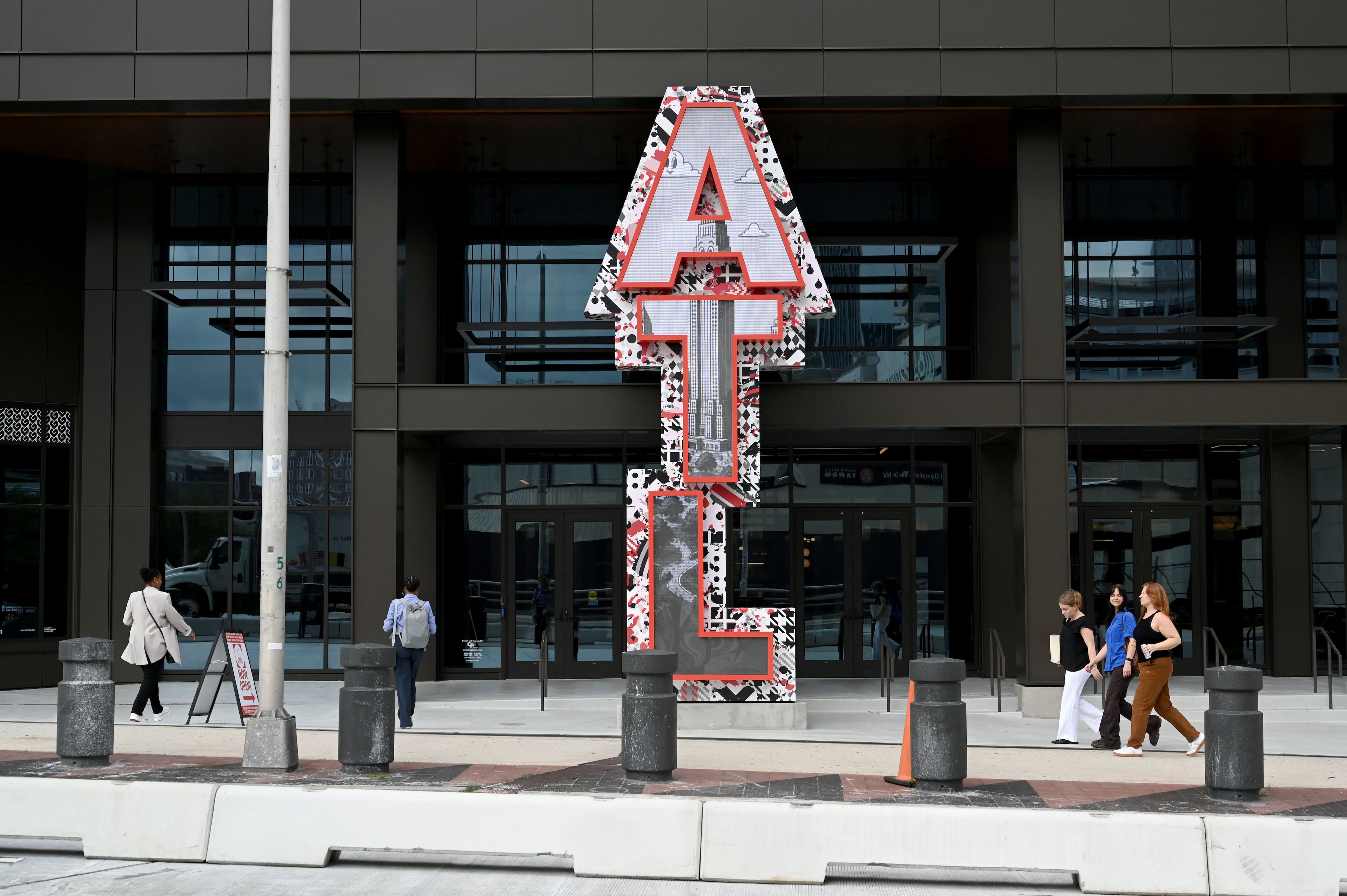 The complex formerly known as the CNN Center is already transitioning to its next life as The Center. (Hyosub Shin/AJC)