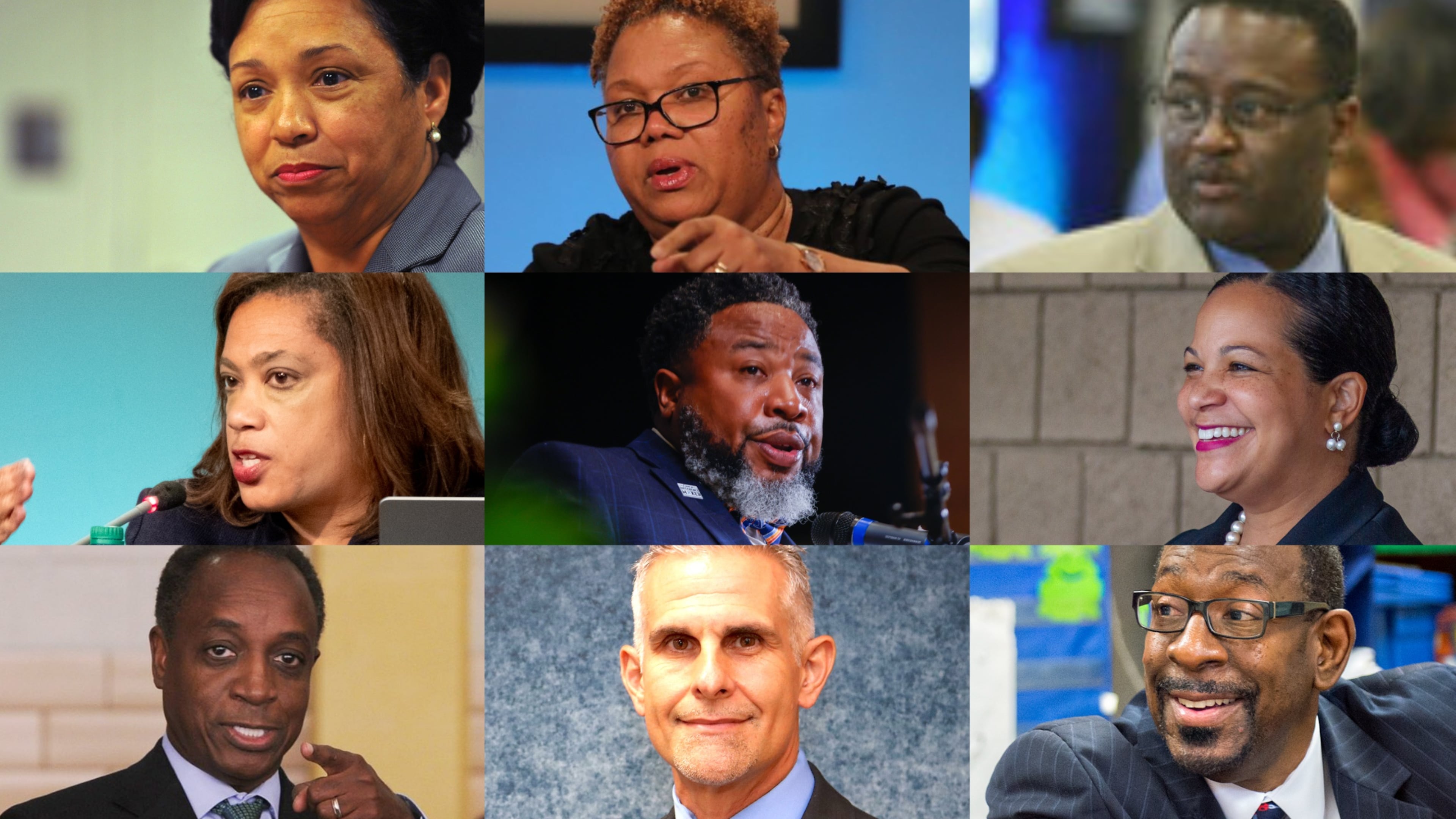 The DeKalb County School District has had a revolving door of superintendents since 2010. Nine people have served in that position — including one person who served twice. (Photo illustration by Cassidy Alexander)