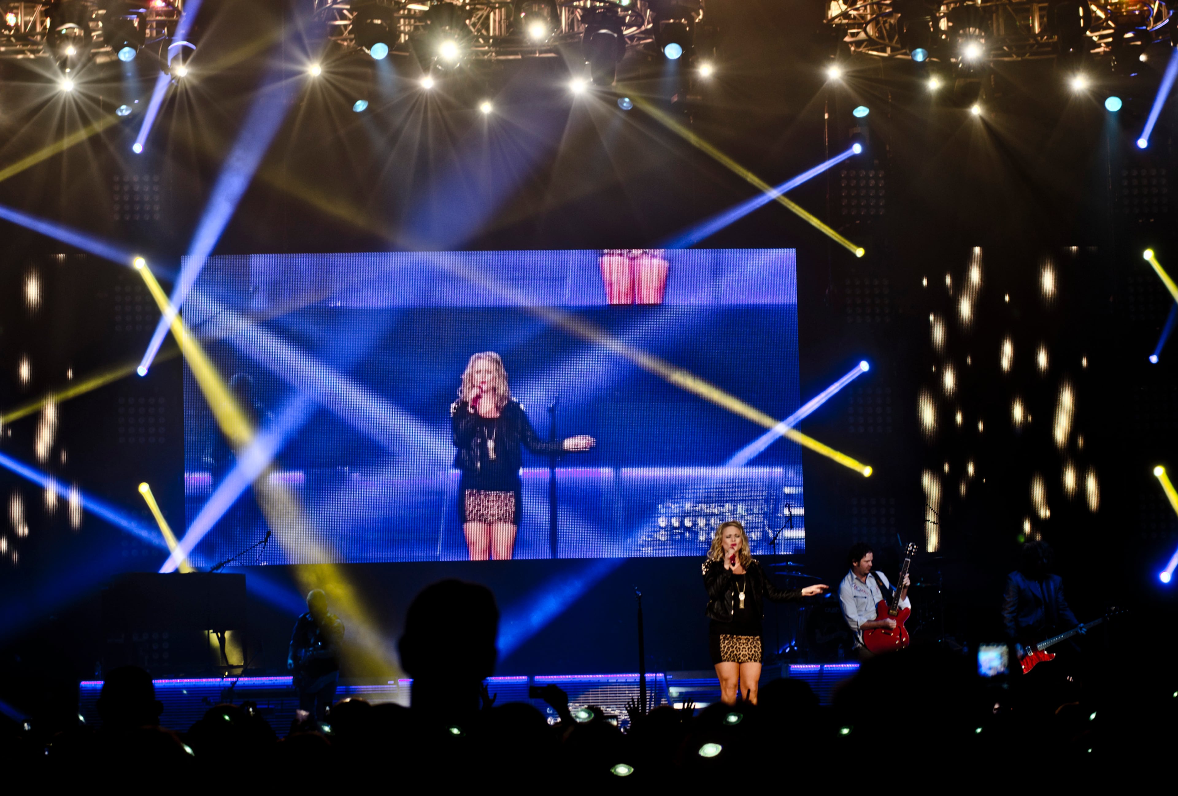 Miranda Lambert delighted a sold-out Ervin J. Nutter Center crowd during her Locked and ReLoaded Tour with Dierks Bentley in Fairborn, Ohio.