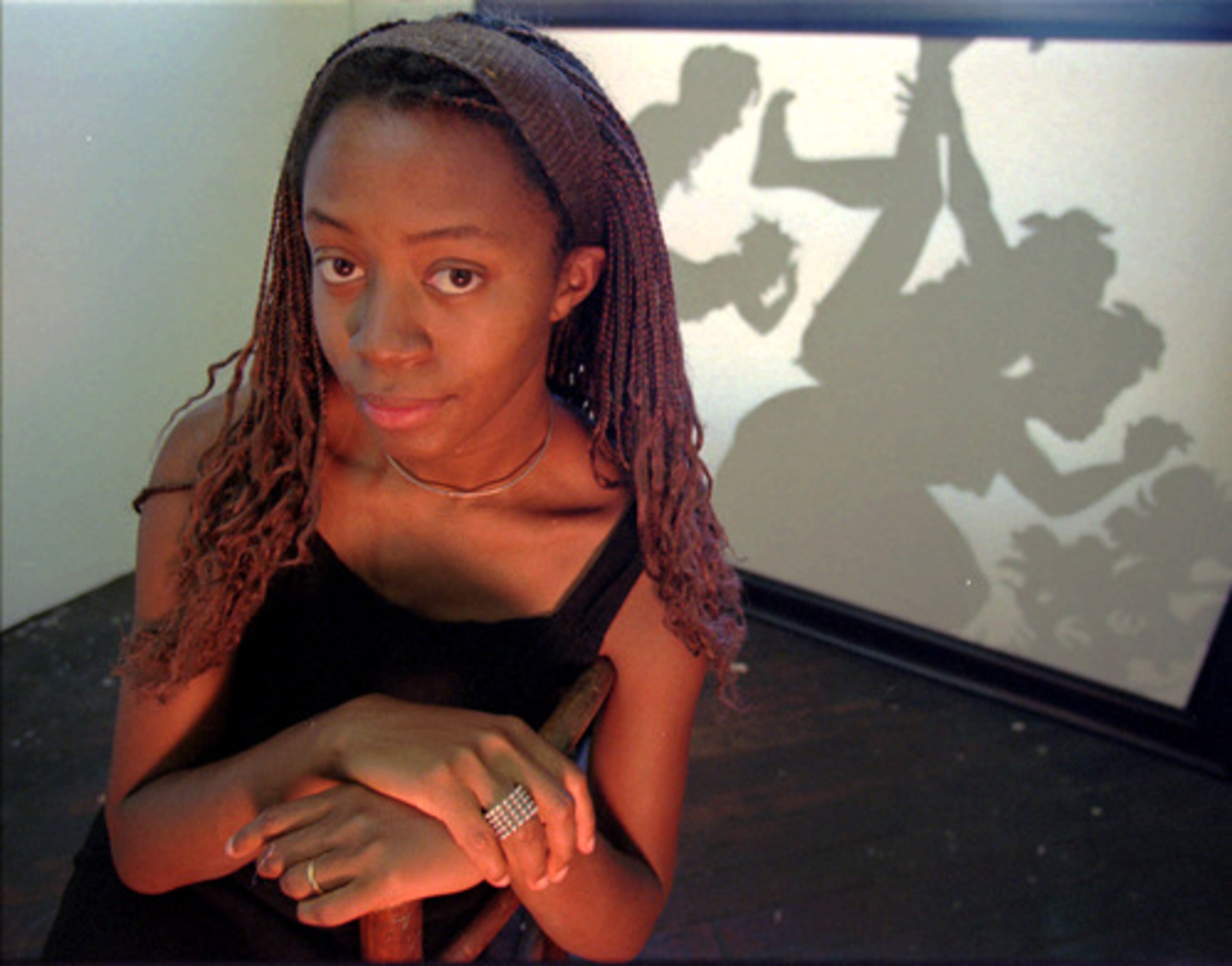 At the tender age of 27, Walker, shown here in her art studio in Providence, R.I., won a genius grant from the John D. and Catherine T. MacArthur Foundation.