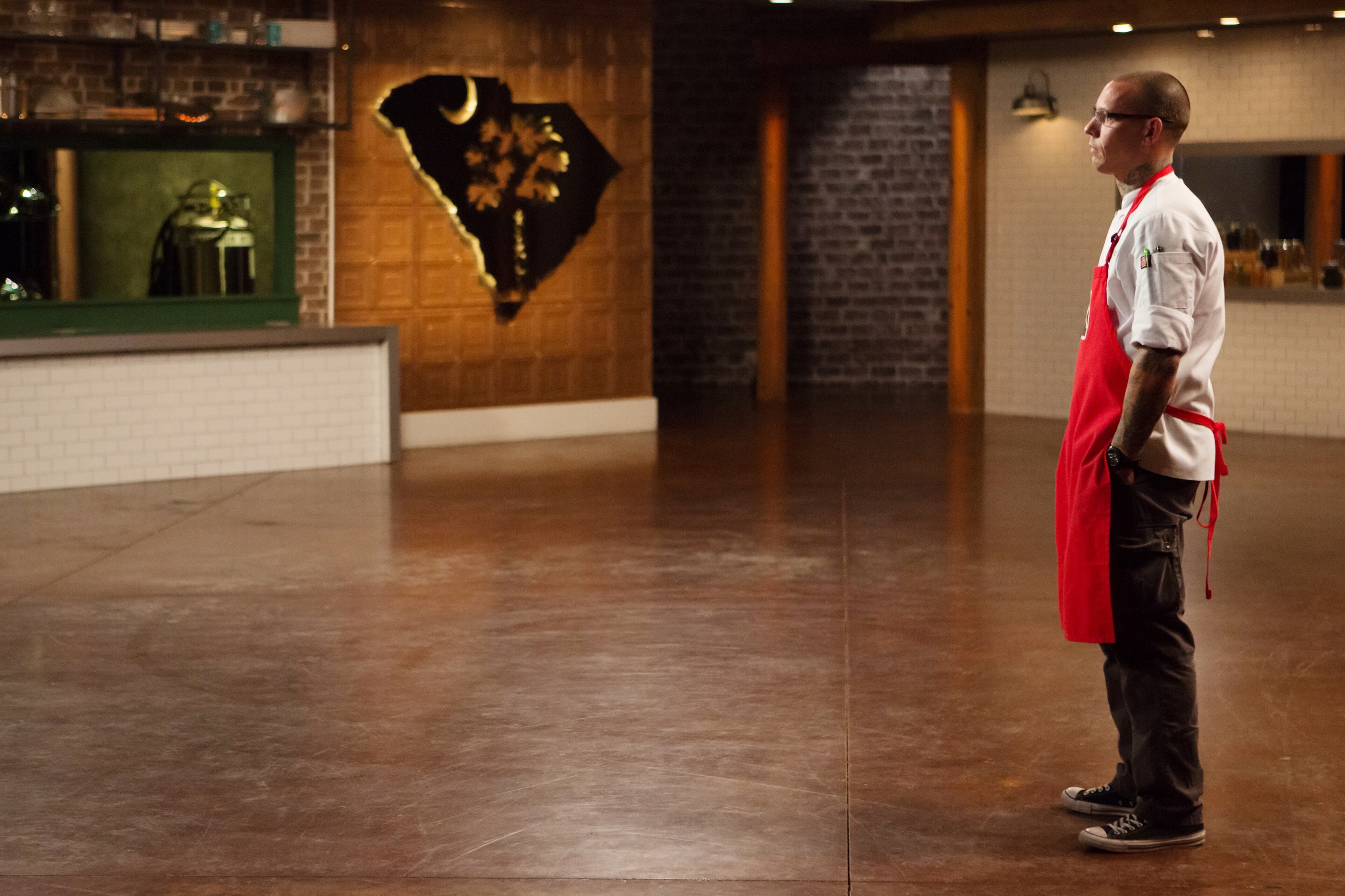 TOP CHEF -- "Booty" Episode 1407 -- Pictured: Jamie Lynch -- (Photo by: Paul Cheney/Bravo)