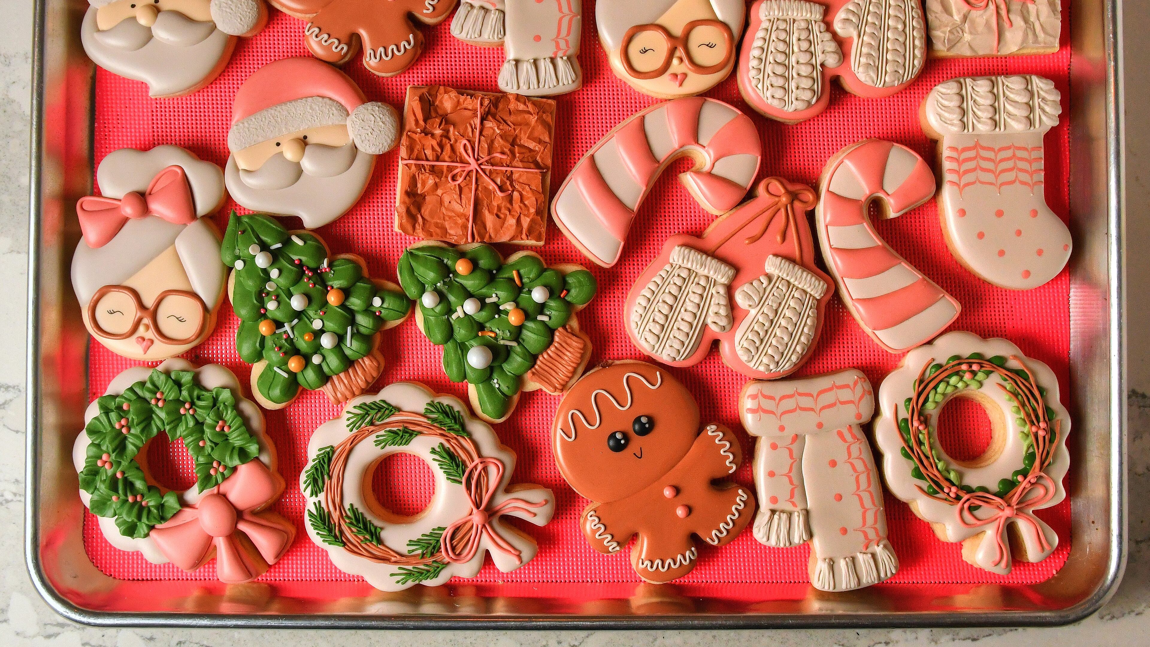 If you're looking for inspiration for your holiday baking, check out some of Sam Opdenbosch's original cookie creations. (Styling by Sam Opdenbosch / Chris Hunt for the AJC)