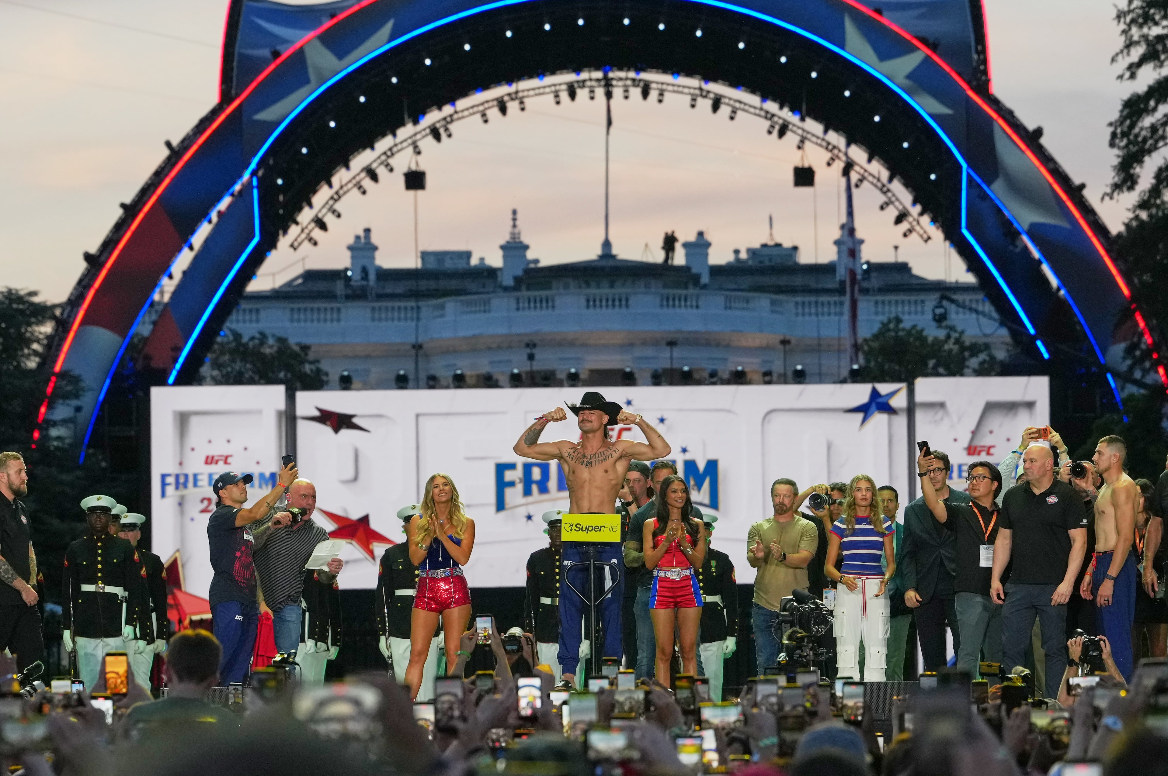 APTOPIX UFC Freedom 250 Trump