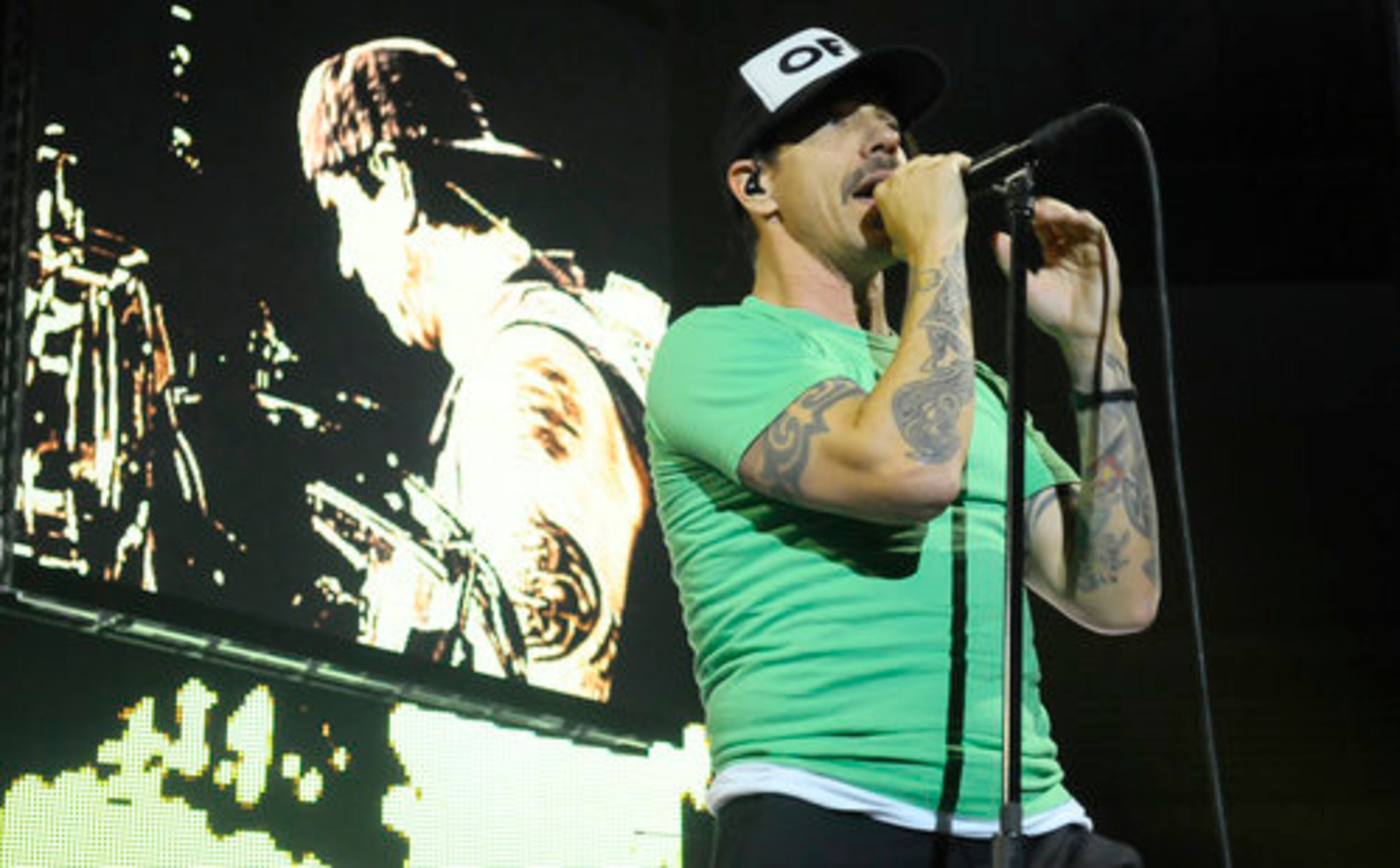 Anthony Kiedis of the Red Hot Chili Peppers ...