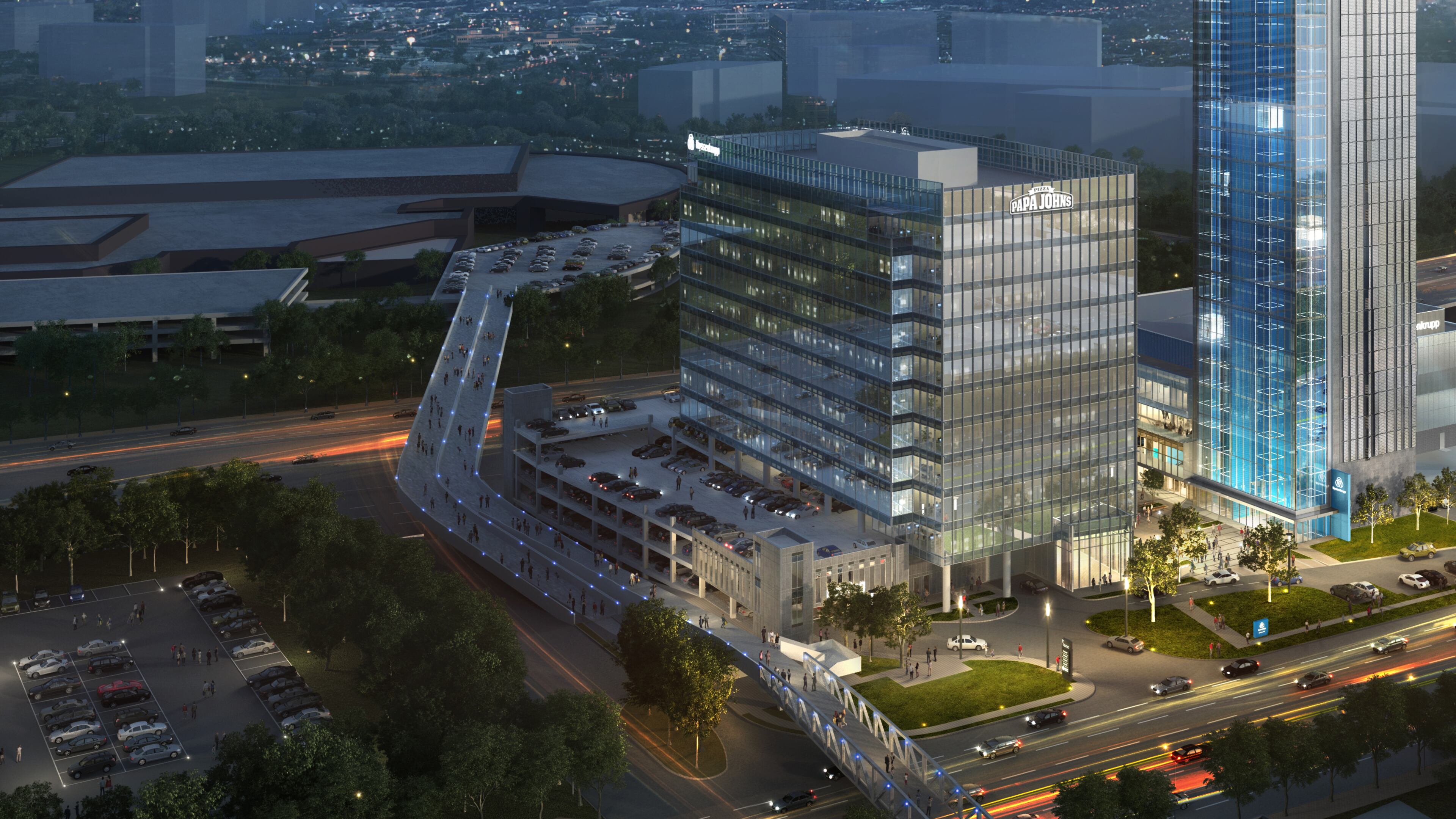 Papa John's will move renovate office space at The Battery Atlanta for its new, 60,000-square-foot headquarters. The new location is expected to open in the summer. Credit: Papa John's