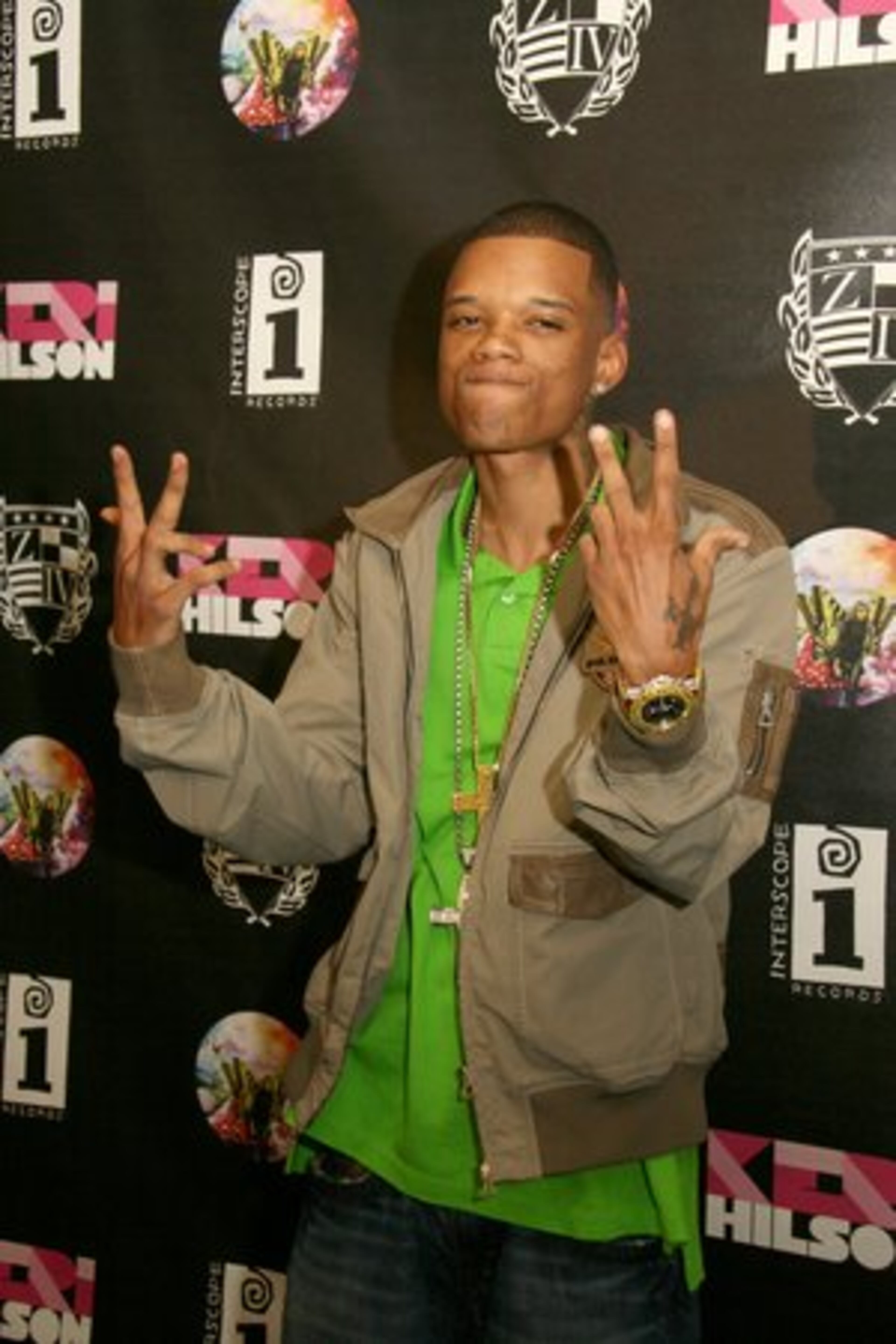 Rapper Rich Boy arrives.