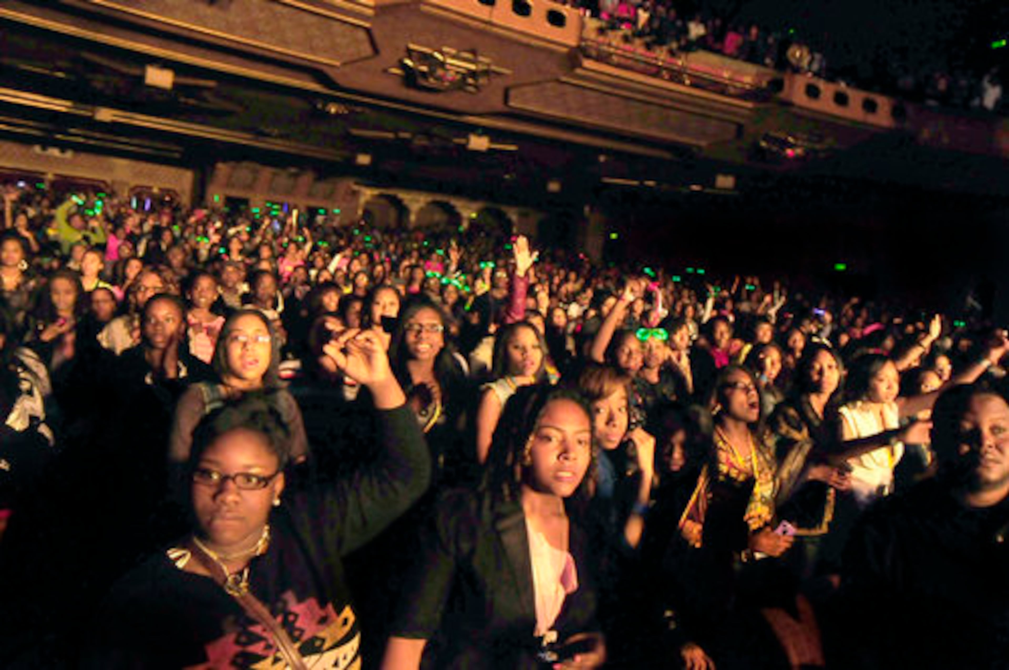 The Fox Theatre was packed Friday night with about 5,000 screaming fans for the winter version of the Scream Tour.