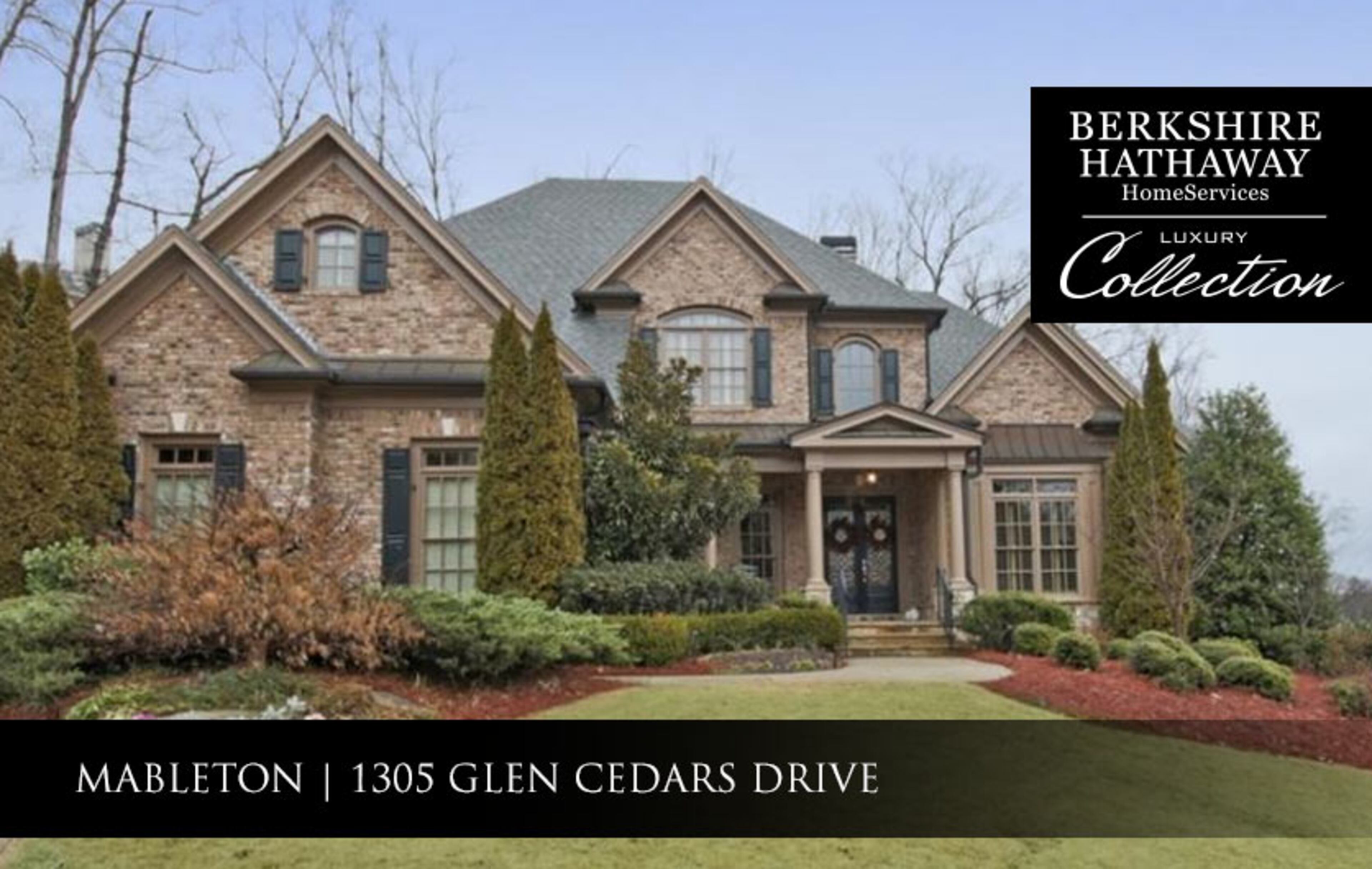 1305 Glen Cedars Drive, Mableton, GA 30126. $1,275,000. 5 bedrooms, 5 full baths, 1 half bath. Contact Petersen Partners at 678-439-6699, Dan.Petersen@BHHSGeorgia.com.