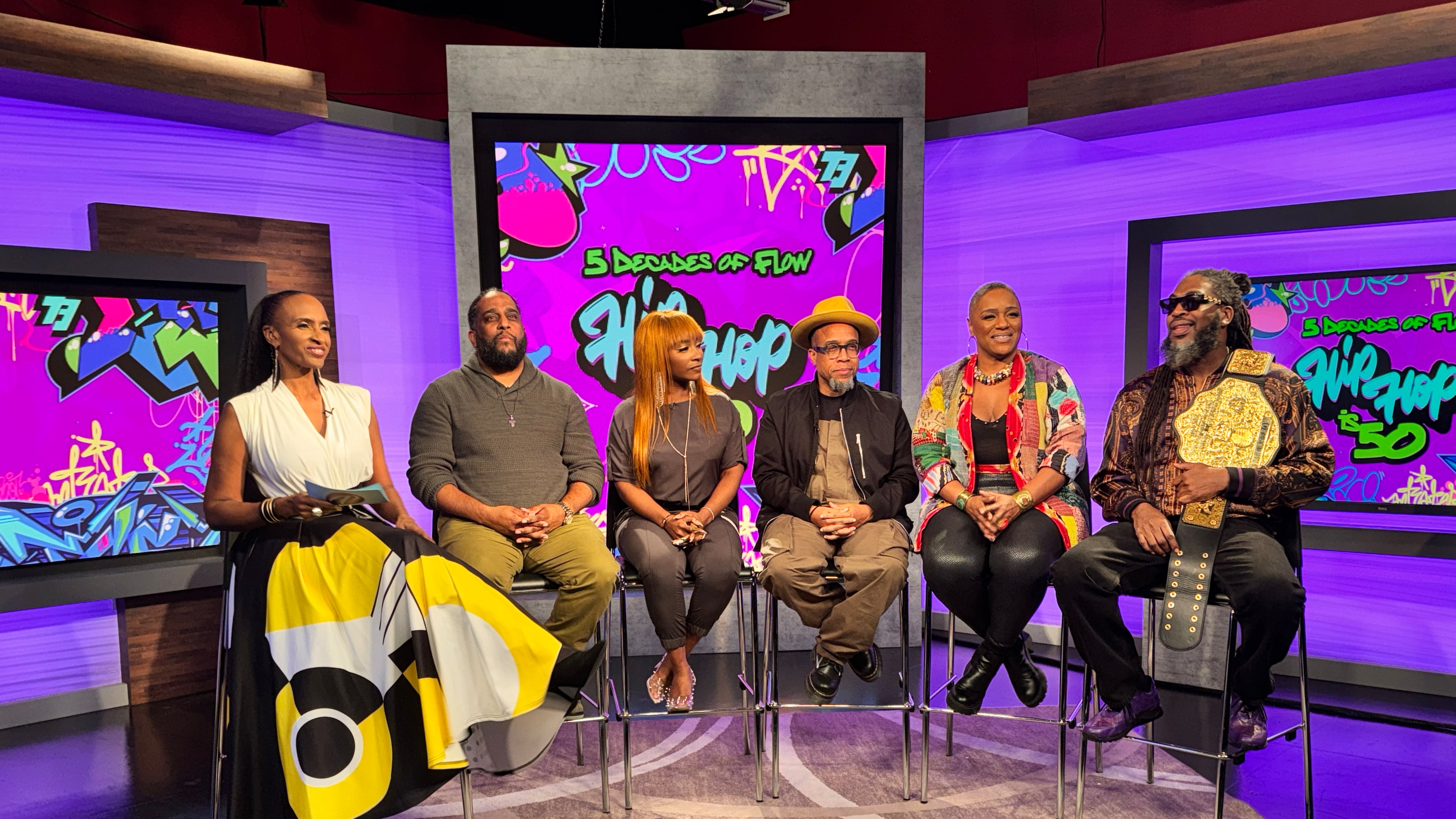 Portia Bruner (left) brought in a host of Atlanta hip-hop stars and the creators of The Atlanta Journal-Constitution doc "The South Got Something To Say" for an episode airing Dec. 14, 2023. RACHEL TOBIN