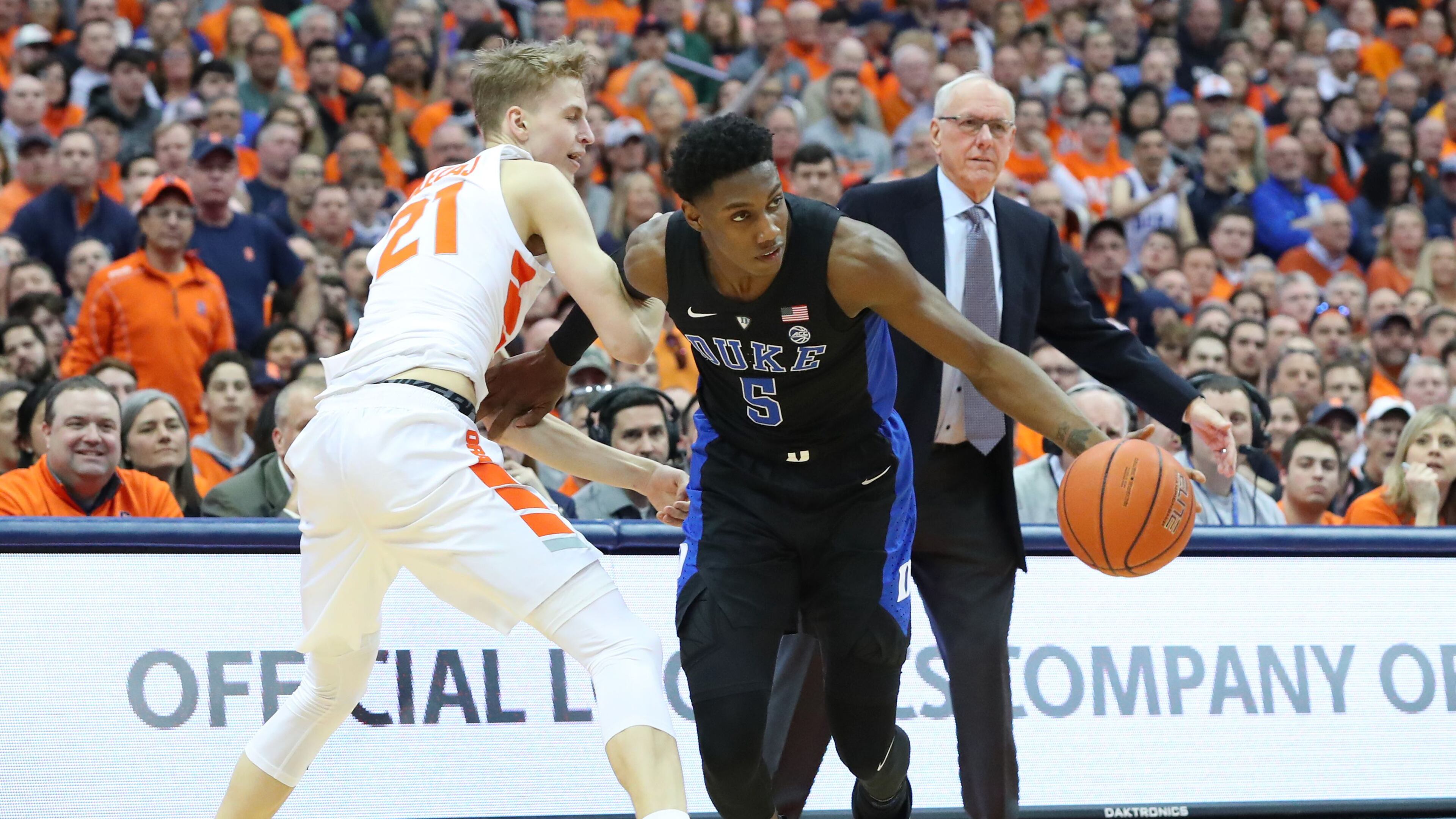 Duke fuard RJ Barrett could be the No. 3 overall pick in the NBA draft.