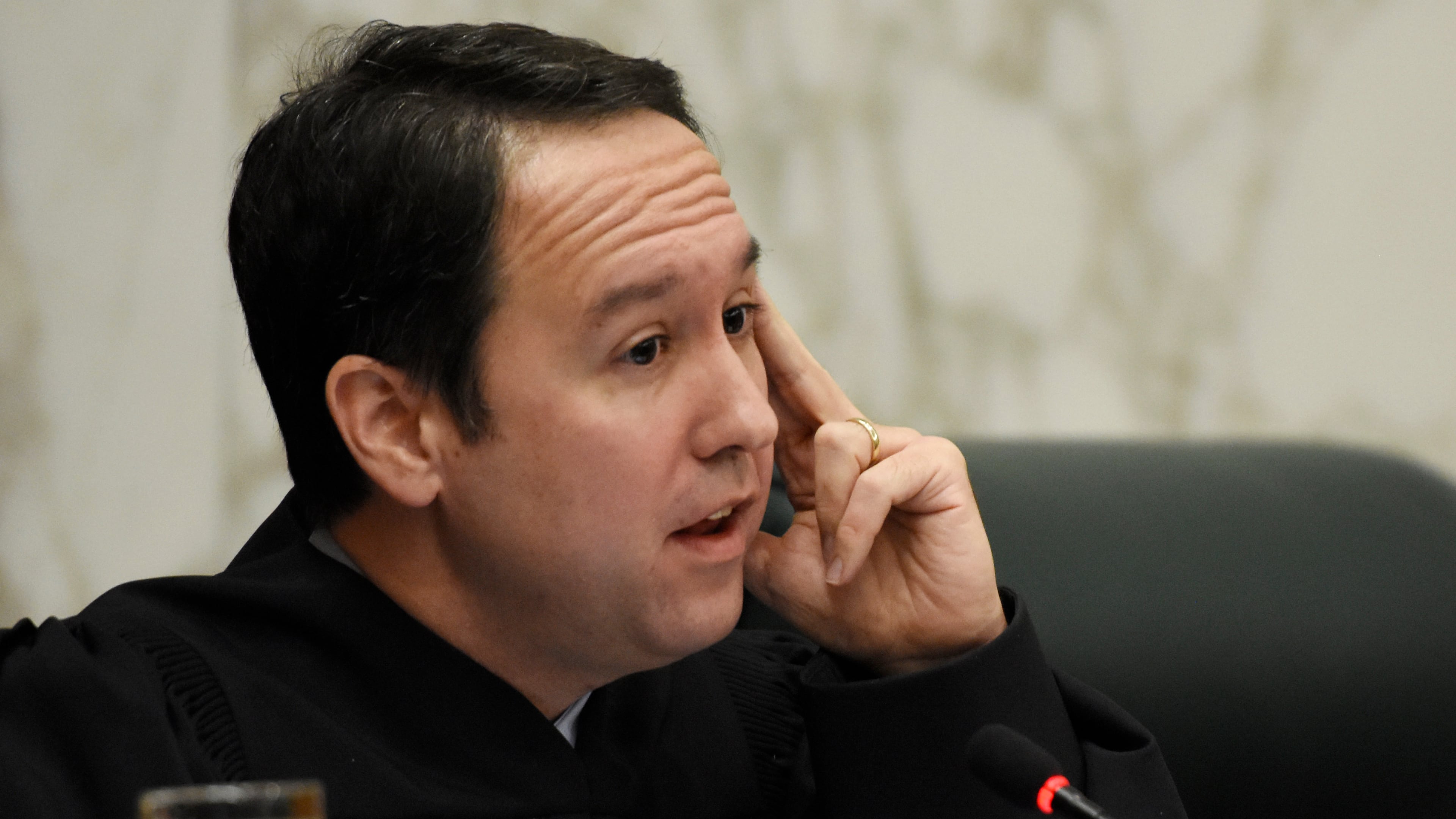 Georgia Supreme Court Justice Keith Blackwell. (DAVID BARNES / DAVID.BARNES@AJC.COM)