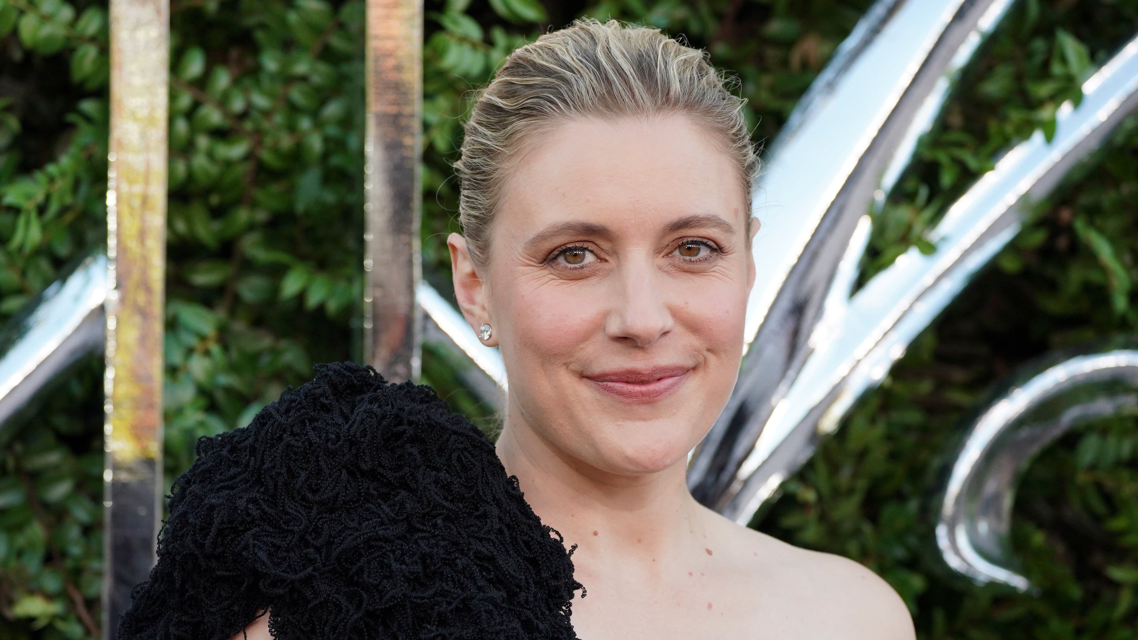 Greta Gerwig arrives at the opening night celebration for the Lucas Museum of Narrative Art on Saturday, Sept. 19, 2026, in Los Angeles. (Photo by Jordan Strauss/Invision/AP)