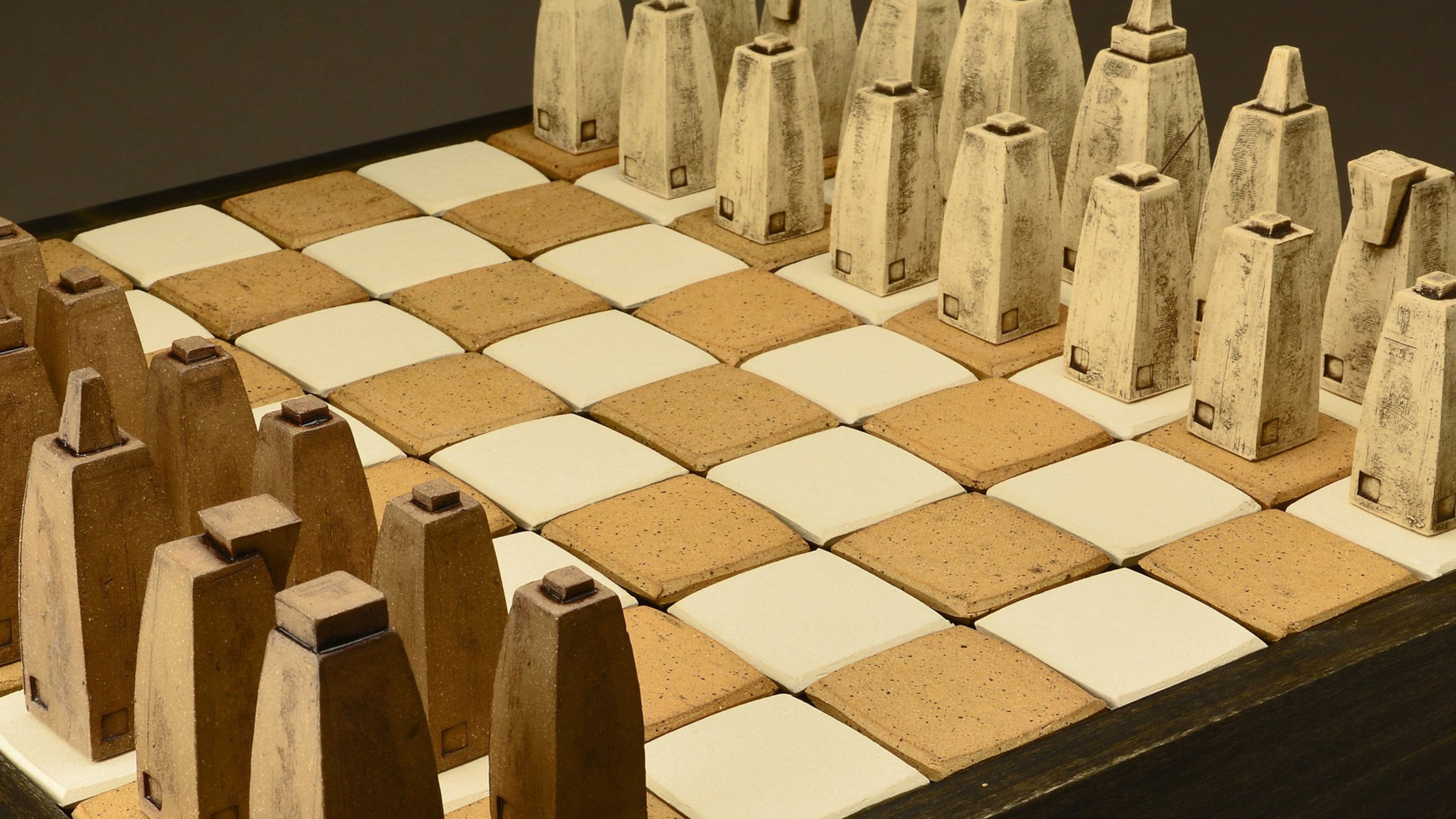 Jim Bridgeman’s ceramic work, ranging from vases to his 400-piece clay chess sets, is often described as architectural. No wonder. The Fayetteville artist studied architecture in college.