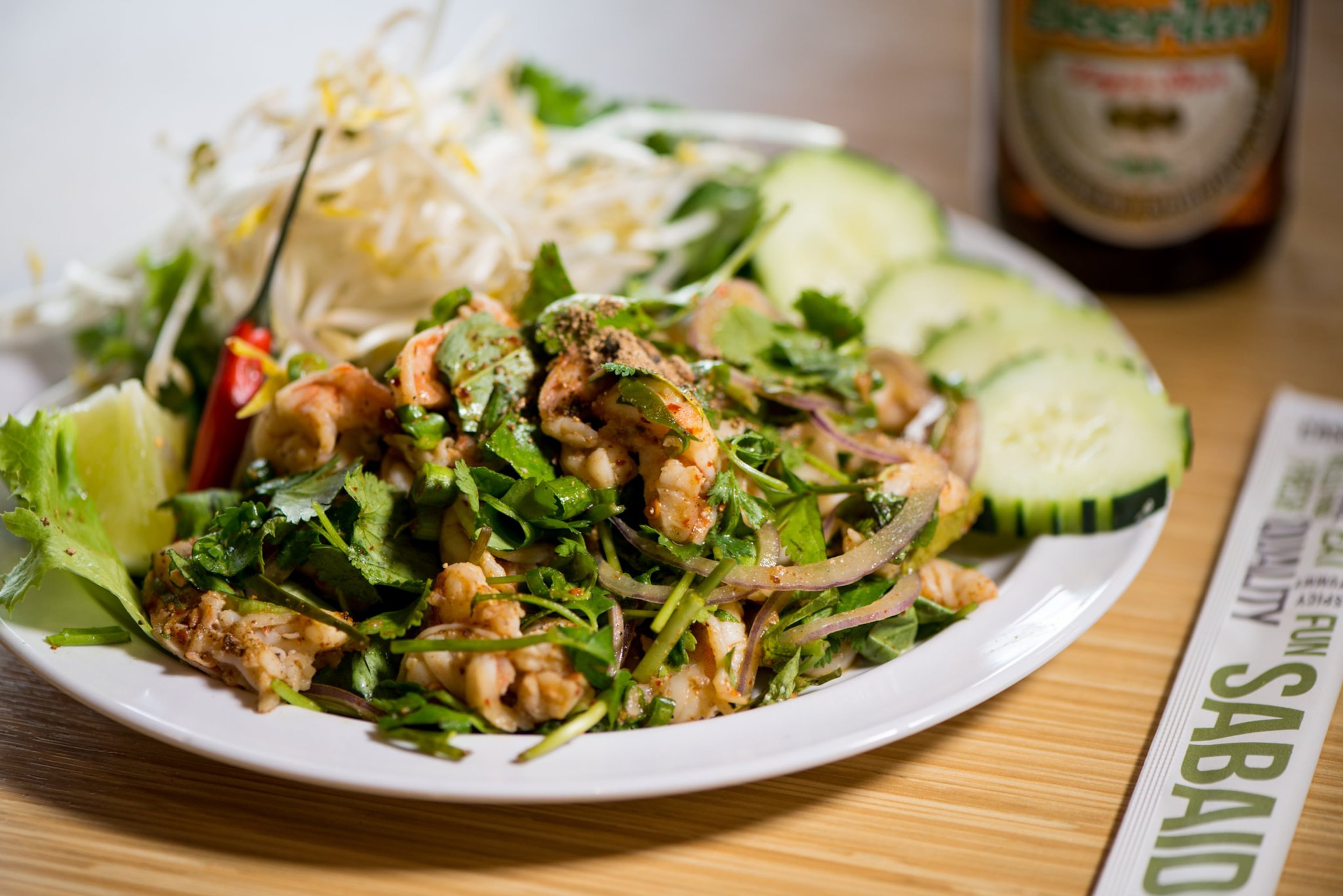 Shrimp Larb. Photo credit- Mia Yakel.