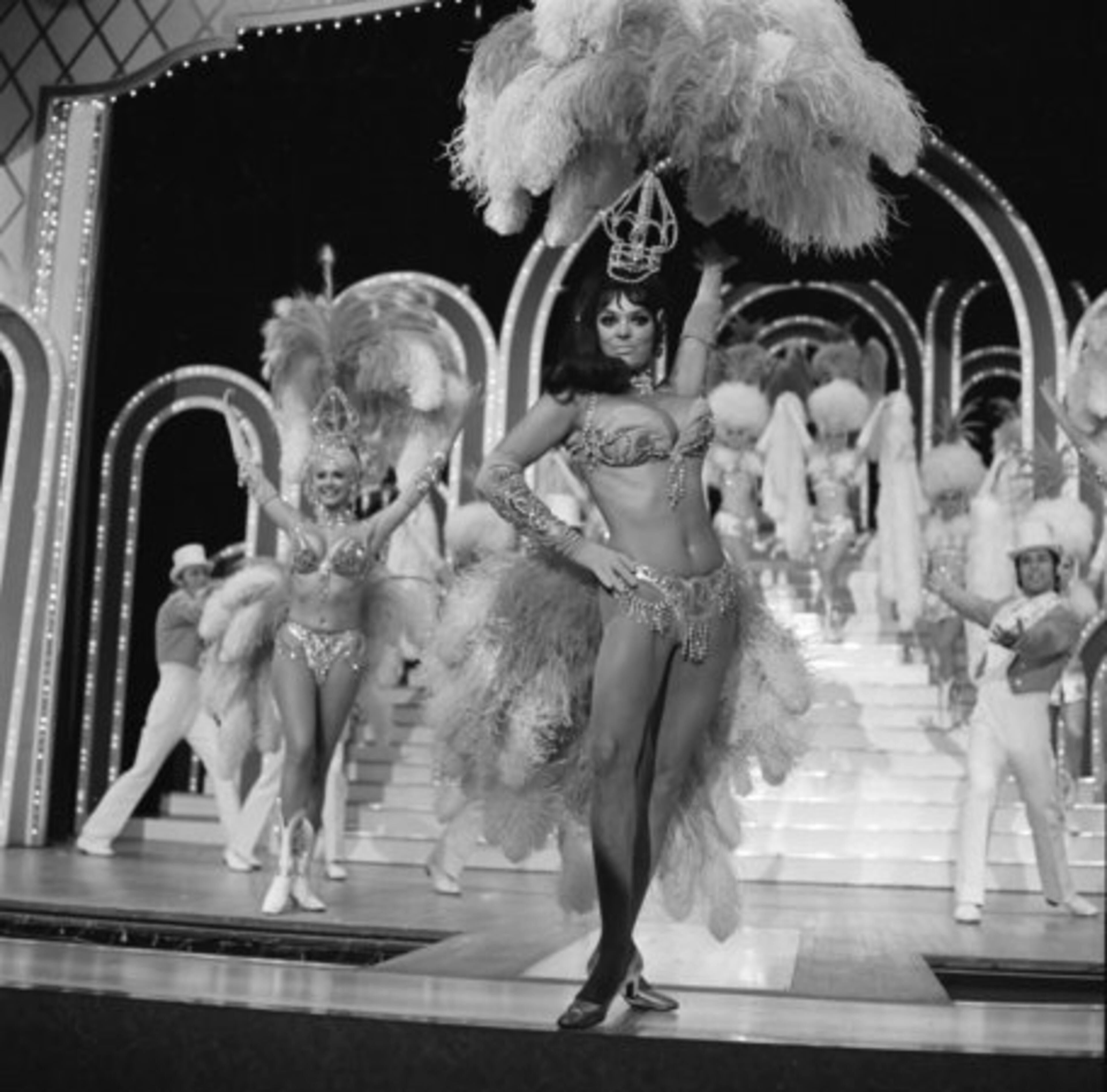 "Les Folies Bergere" showgirls perform on stage in 1972 at the Tropicana. Tropicana executives say that the closing of "Les Folies" will make room for an undisclosed new production.