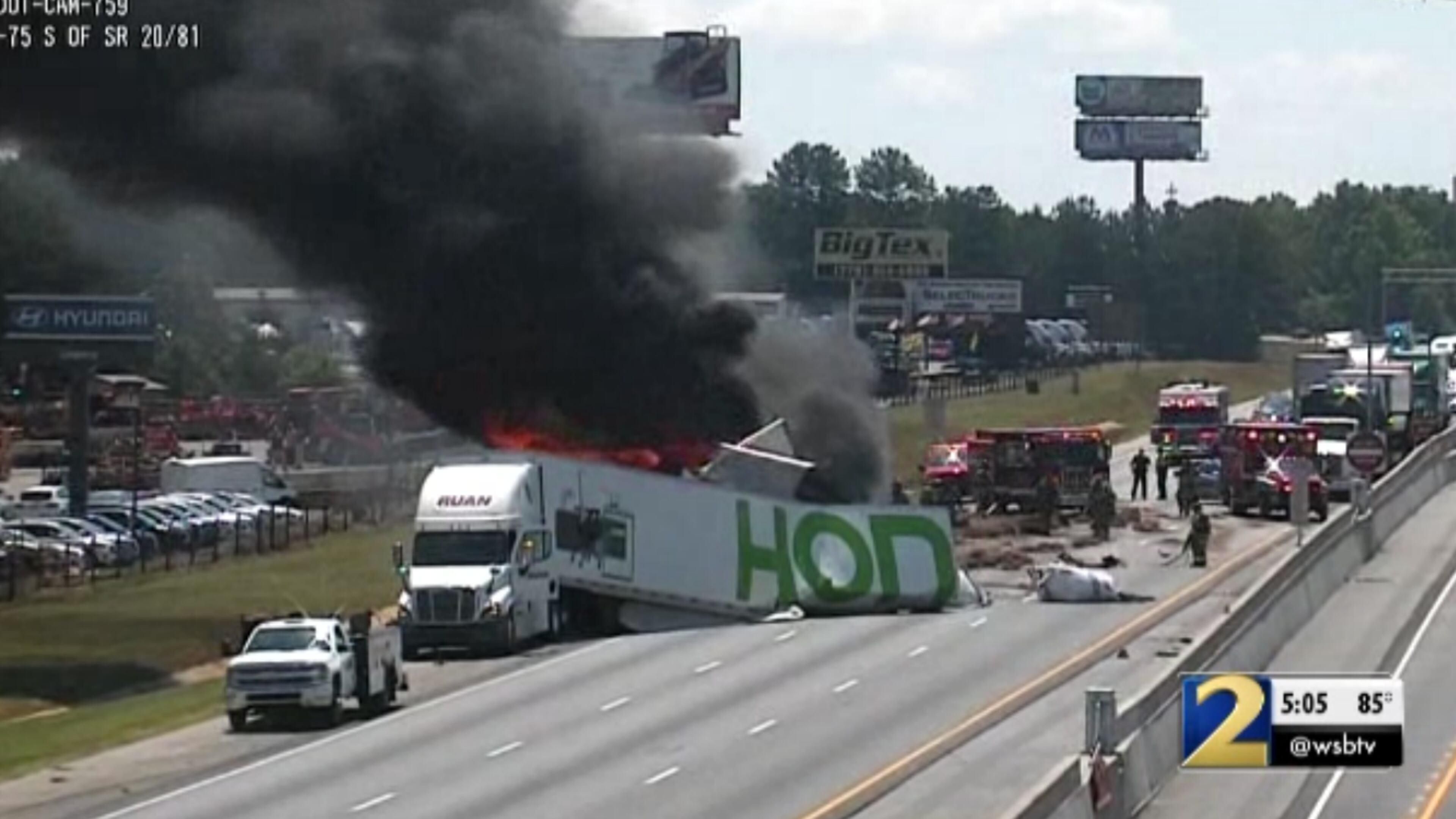 The family of four people who were killed in a fiery crash involving a tractor-trailer in May have filed a suit against several companies and individuals.