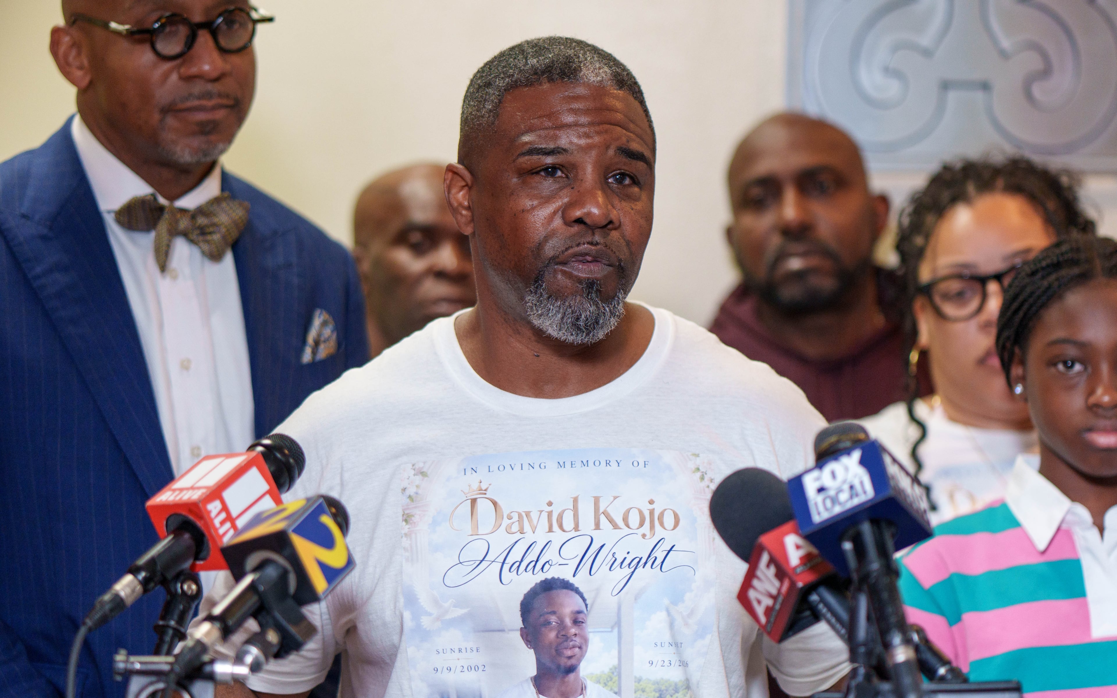 Darrin Wright, father of David Addo-Wright who was killed in the DeKalb County Jail, said he was alerted of his son's death less than two days after his arrest. (Ben Hendren for the AJC)