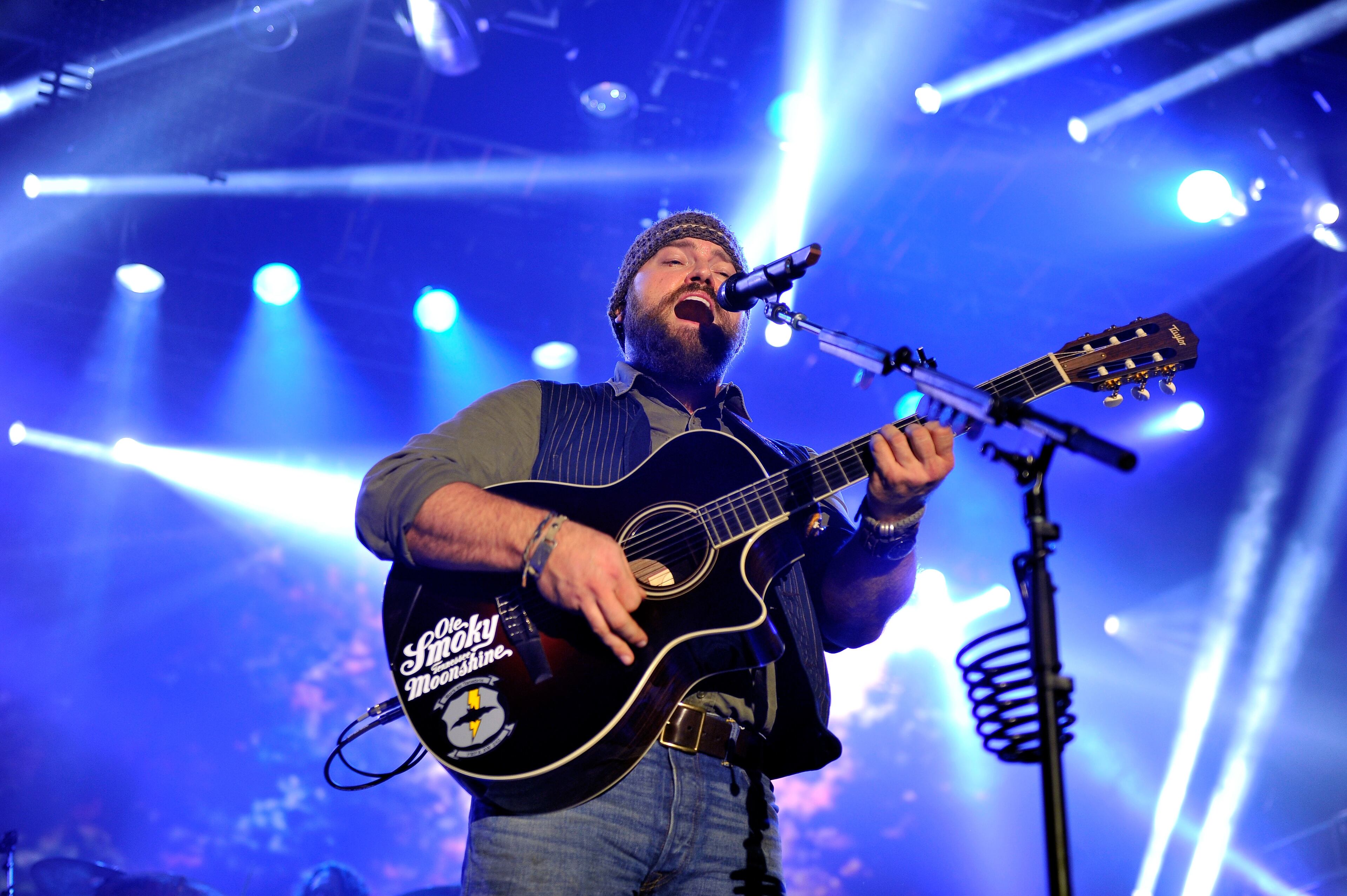 Zac Brown of Zac Brown Band perfoms onstage at the Bud Light Hotel on February 1, 2014 in New York City.
