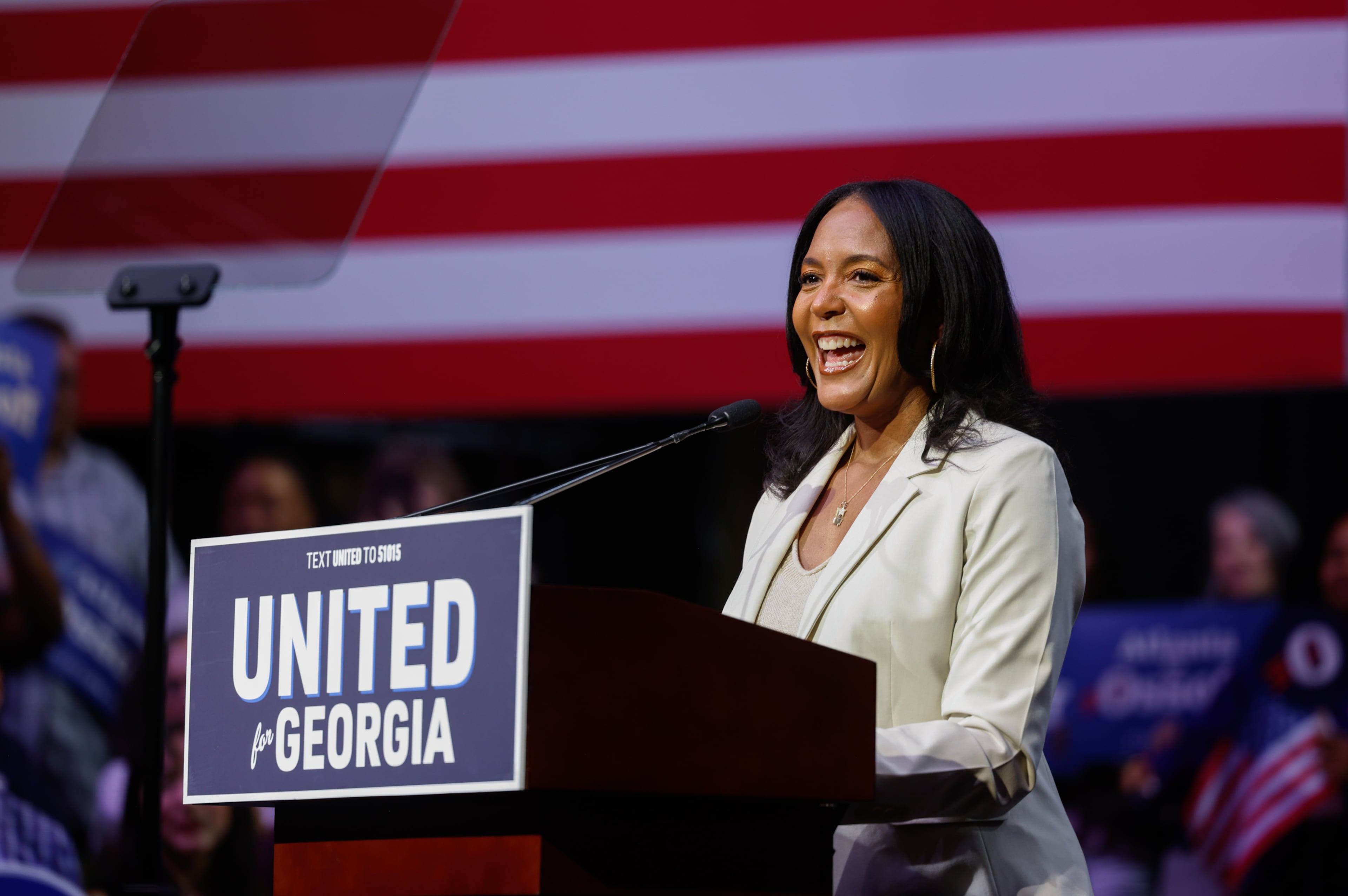 Keisha Lance Bottoms and Jon Ossoff campaign rally