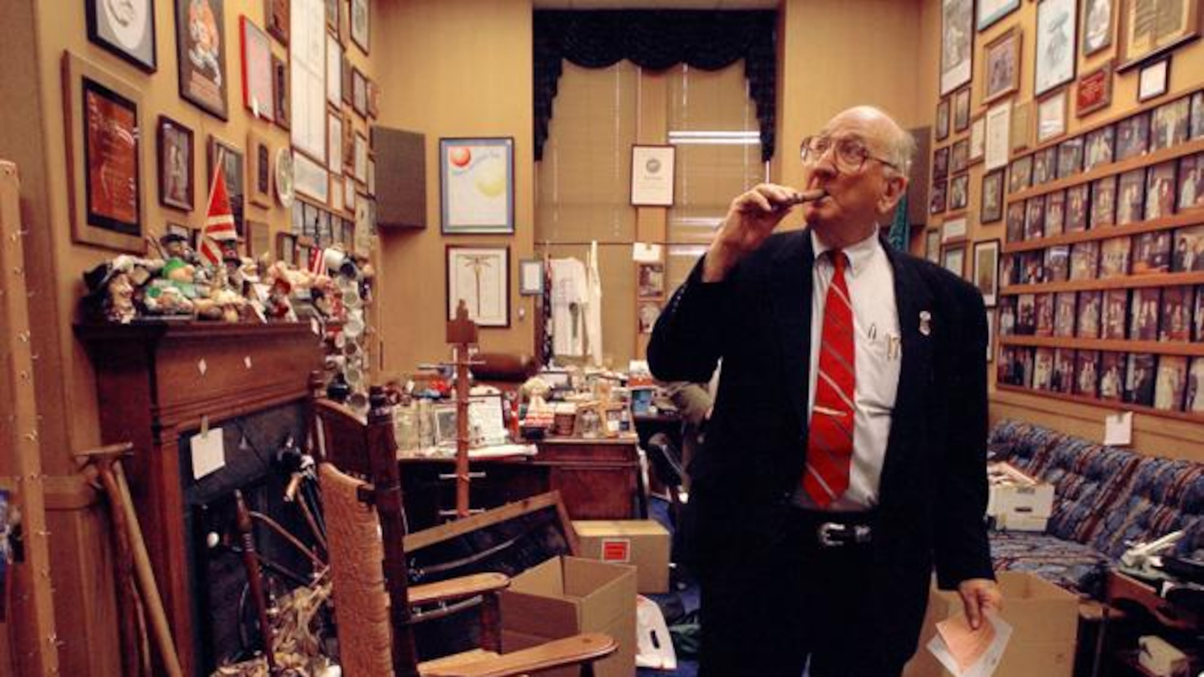 Tom Murphy (1924-2007) was Georgia's House Speaker for 28 years, the longest tenure for a Speaker in any state legislature. He served during the terms of five governors: Jimmy Carter, George Busbee, Joe Frank Harris, Zell Miller, and Roy Barnes. (Photo and capsule: New Georgia Encyclopedia)