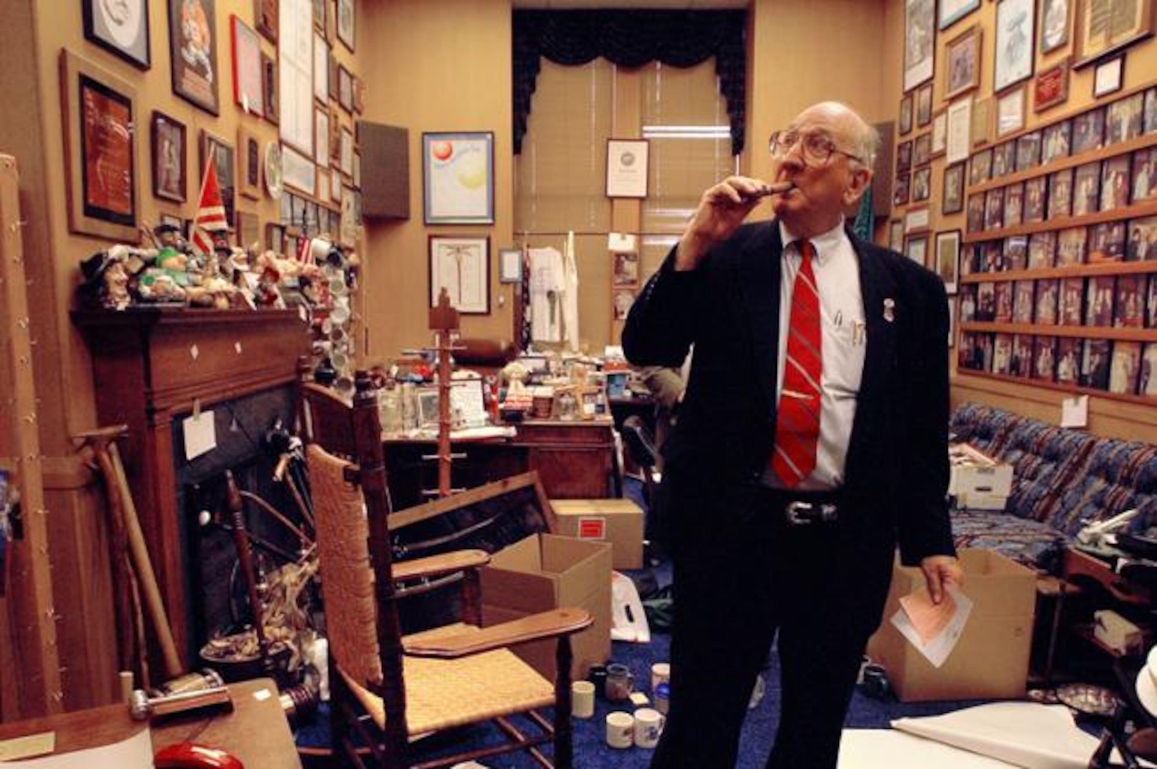 Tom Murphy (1924-2007) was Georgia's House Speaker for 28 years, the longest tenure for a Speaker in any state legislature. He served during the terms of five governors: Jimmy Carter, George Busbee, Joe Frank Harris, Zell Miller, and Roy Barnes. (Photo and capsule: New Georgia Encyclopedia)