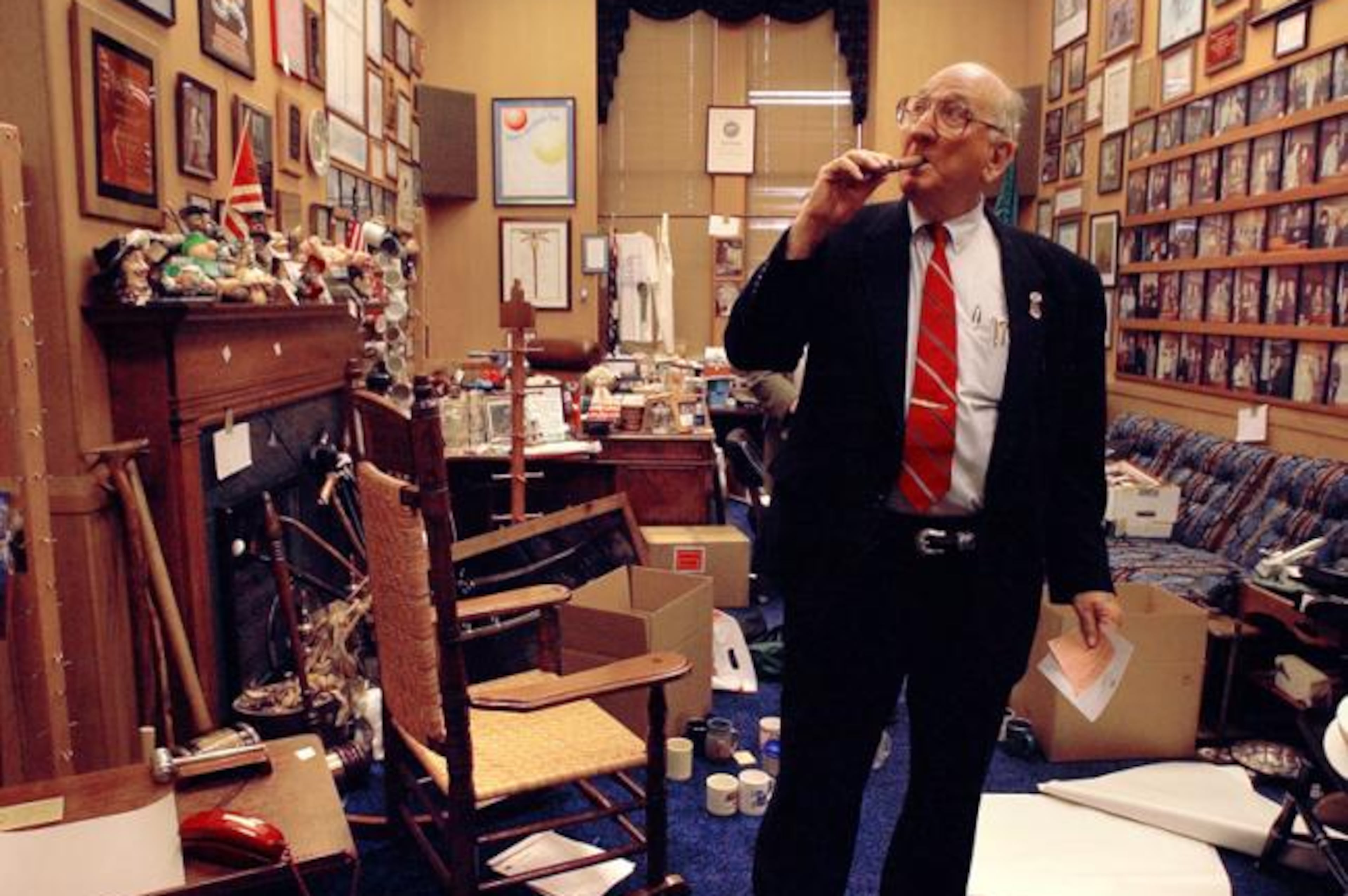Tom Murphy (1924-2007) was Georgia's House Speaker for 28 years, the longest tenure for a Speaker in any state legislature. He served during the terms of five governors: Jimmy Carter, George Busbee, Joe Frank Harris, Zell Miller, and Roy Barnes. (Photo and capsule: New Georgia Encyclopedia)