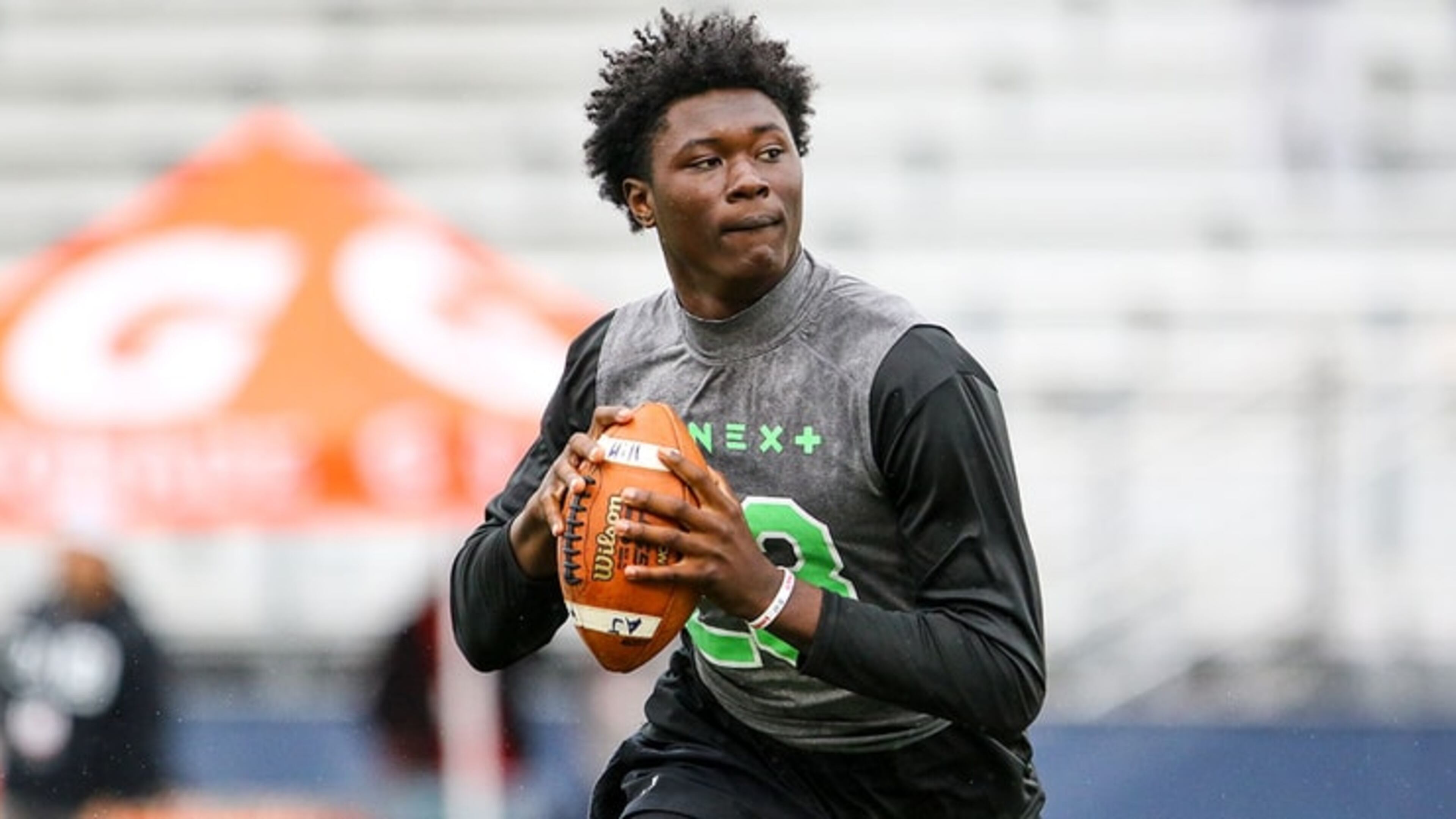 Houston County quarterback A.J Hill is a consensus top-100 national recruit. He was a first-team AJC all-state pick as a sophomore in 2022.