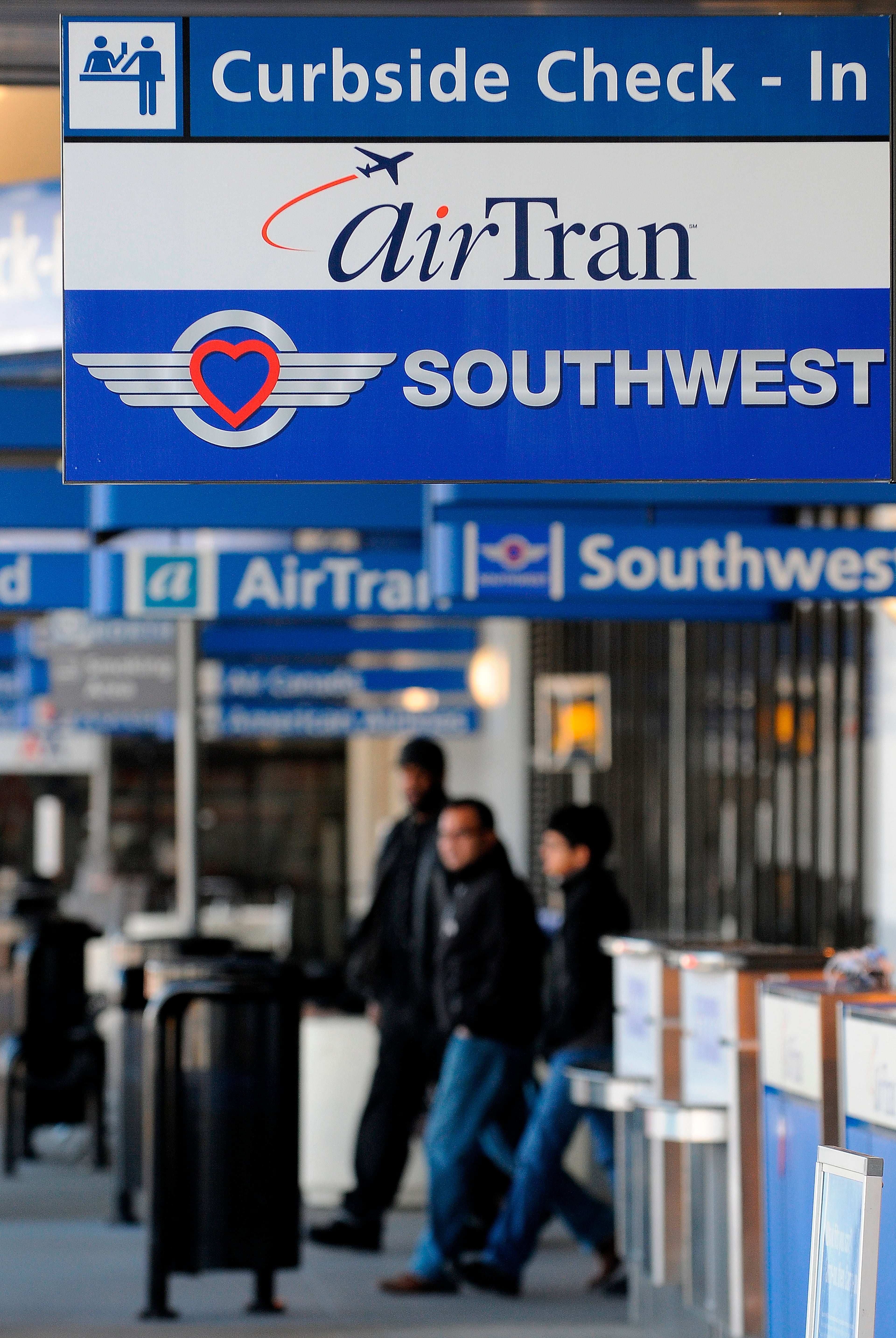 Some Southwest flights temporarily shifted back to Air Tran service during integration of the two airlnes.