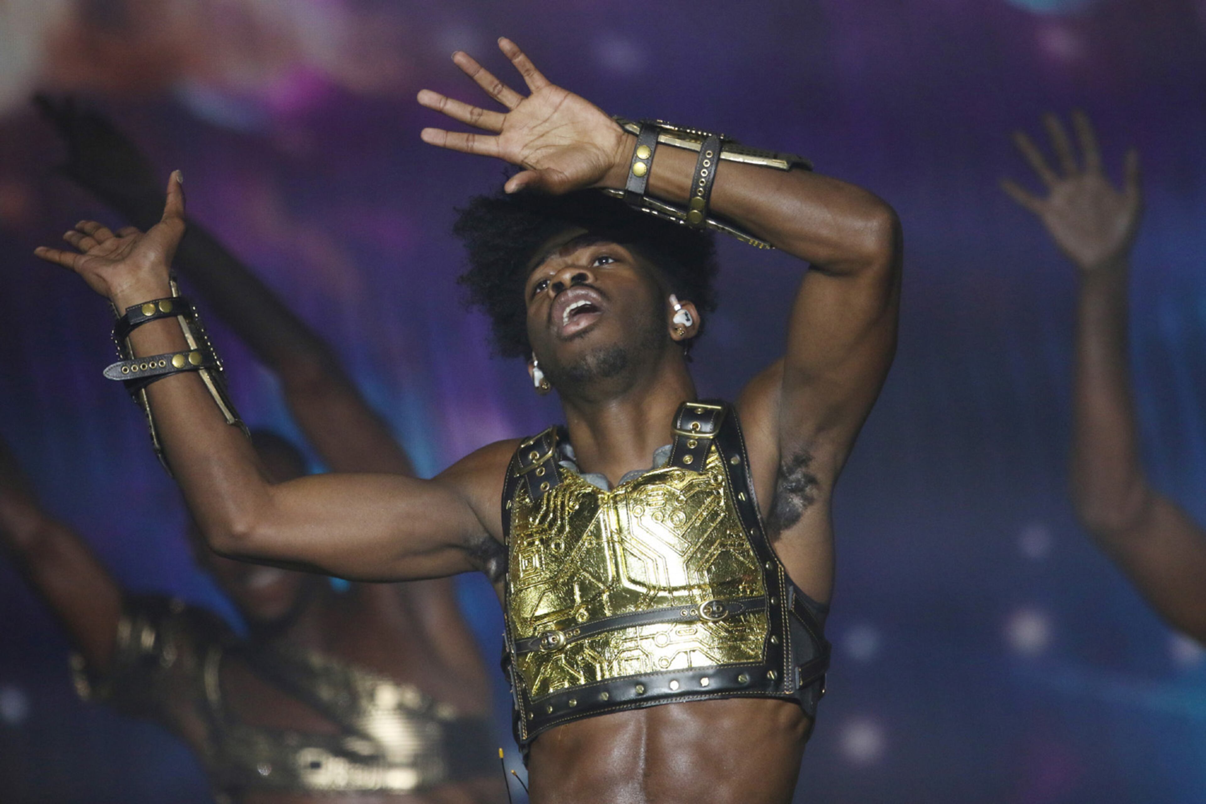 Atlanta native Lil Nas X played the first show of a two-night run in his hometown on Tuesday, Sept. 27, 2022, at the Coca-Cola Roxy Theatre. The Long Live Montero Tour hits the stage again Wednesday night at the Roxy in The Battery Atlanta. Robb Cohen for the Atlanta Journal-Constitution