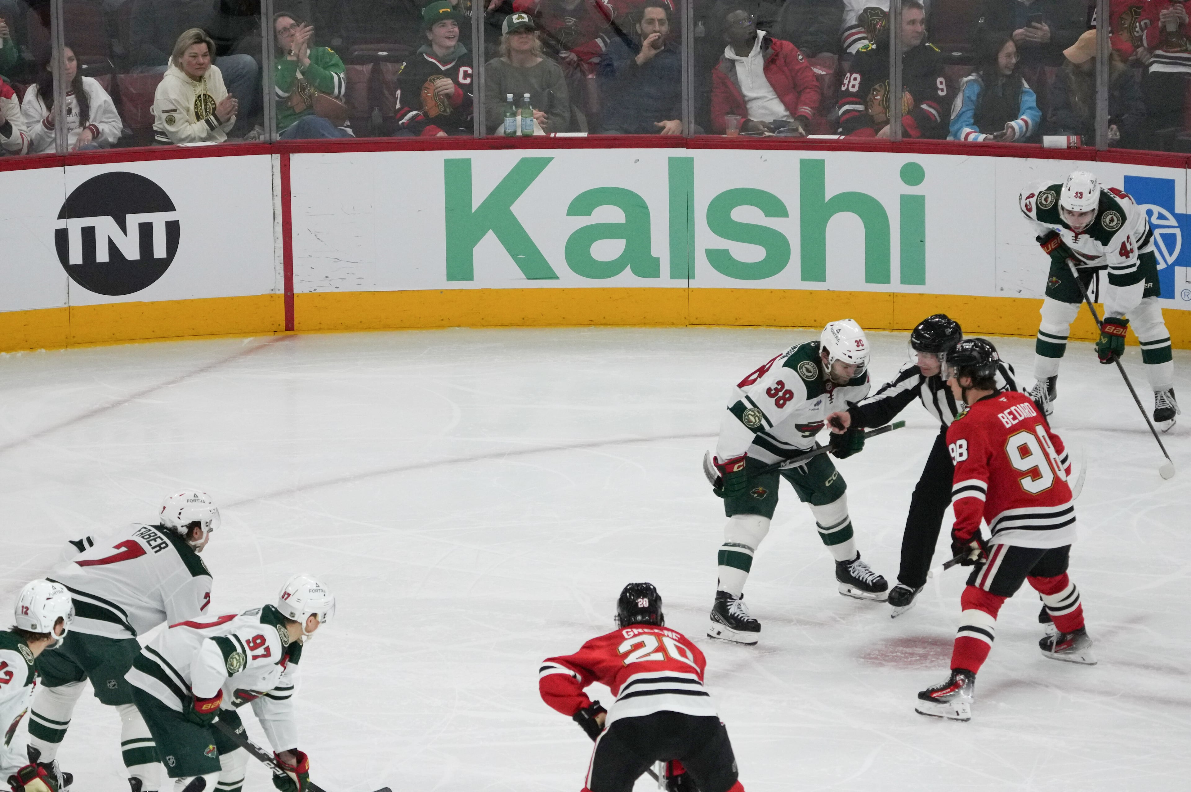 Wild Blackhawks Hockey