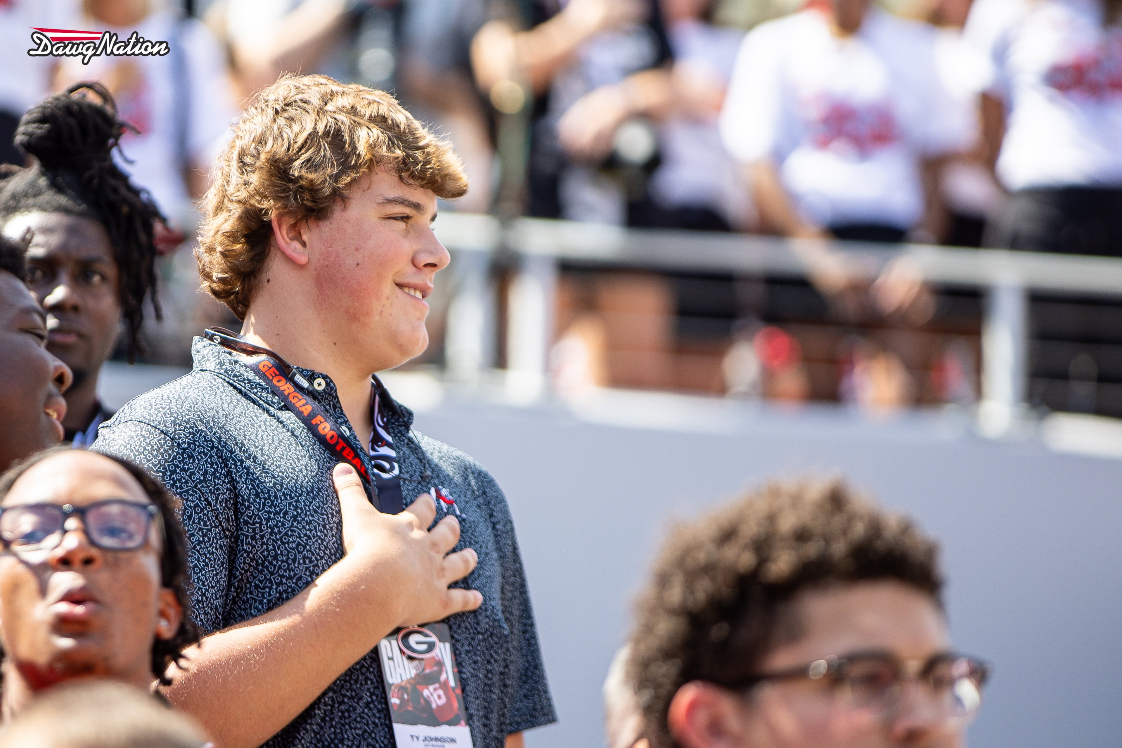 Three-star Lucy Beckham High School OT Ty Johnson is rated as the nation’s No. 40 offensive tackle and No. 487 overall prospect for the Rivals industry ranking. (Jeff Sentell/DawgNation 2025)