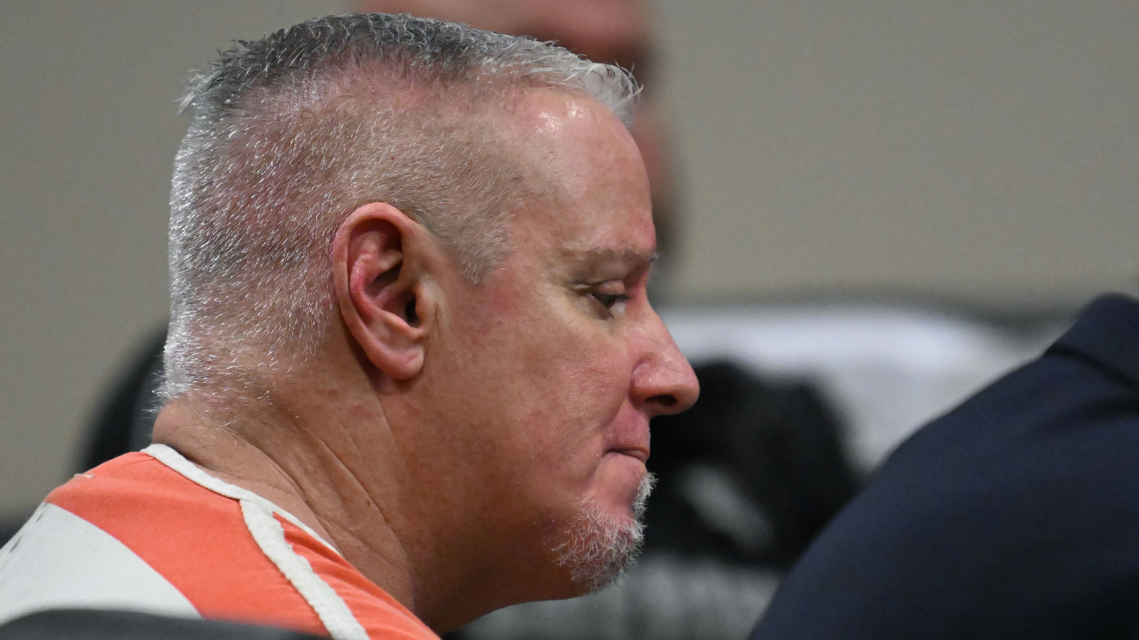 Colin Gray, father of Apalachee High School shooter Colt Gray, reacts during his sentencing hearing at Barrow County Superior Court in Winder on Thursday, July 30, 2026. (Hyosub Shin/AJC)