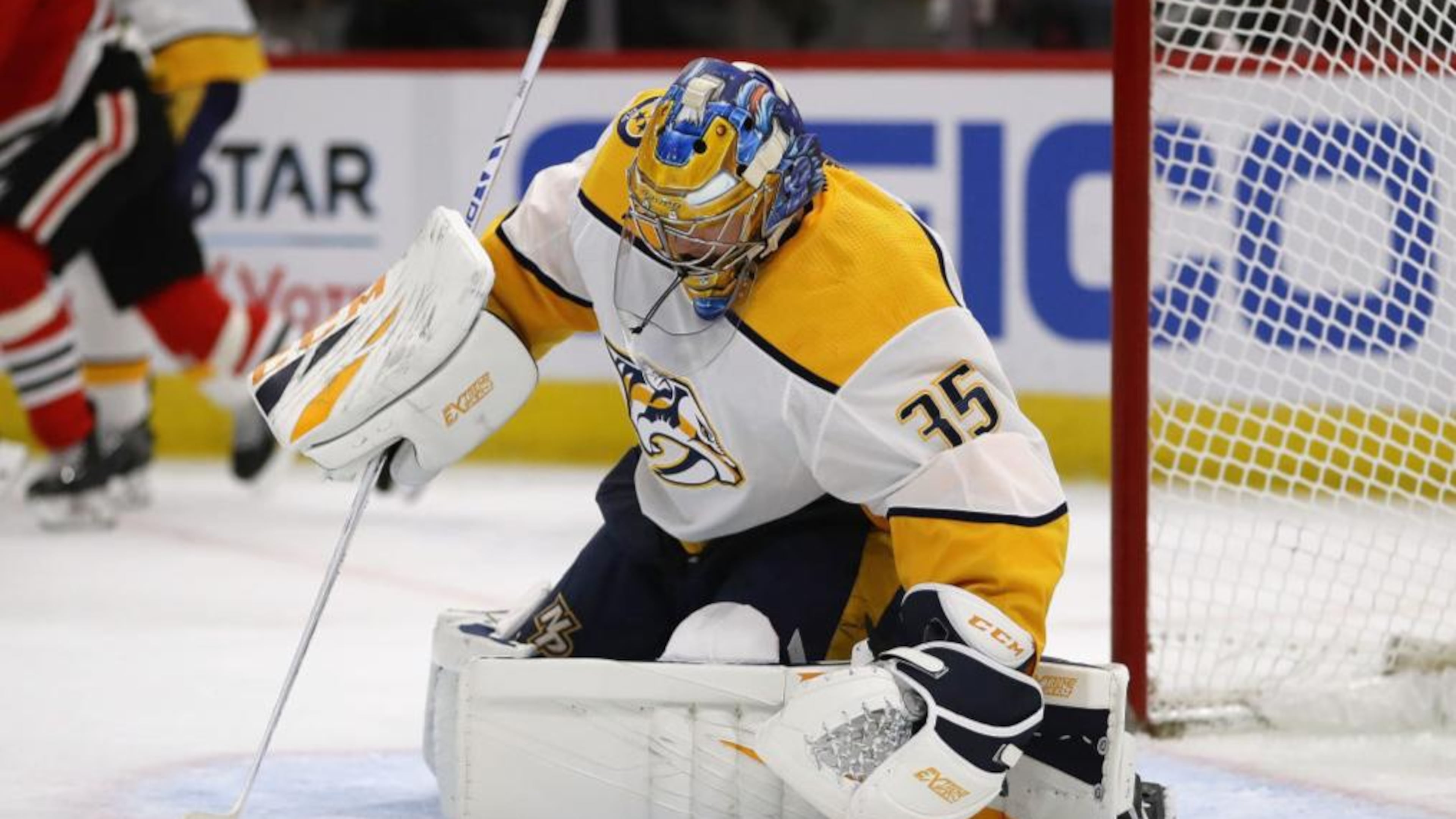 Nashville Predators goalie Pekka Rinne said he was impressed with a Michigan teen who realized a wish by practicing with the team Friday.