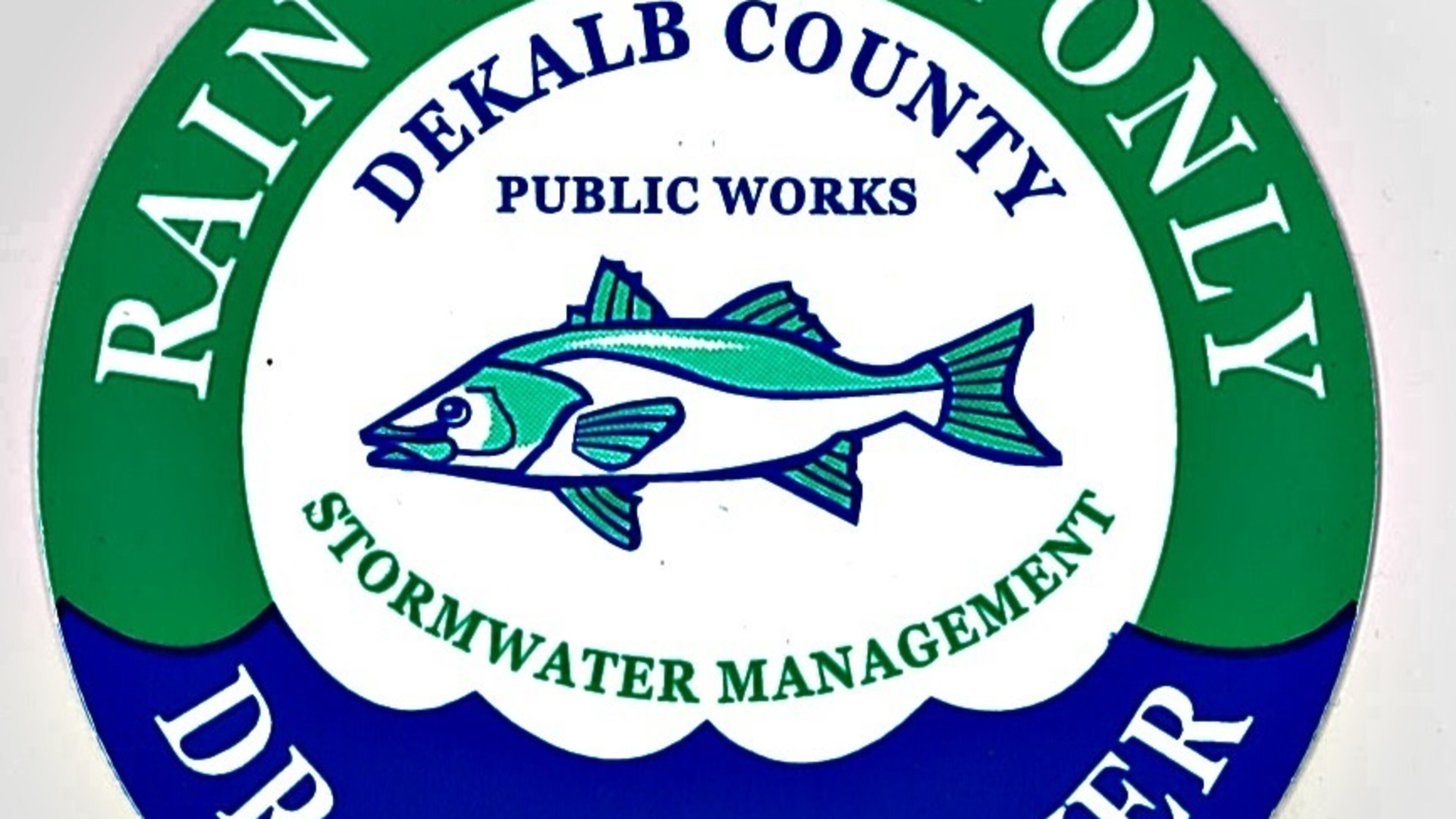 DeKalb County oficials believe the rain water only logo will help to prevent stormwater pollution. CONTRIBUTED