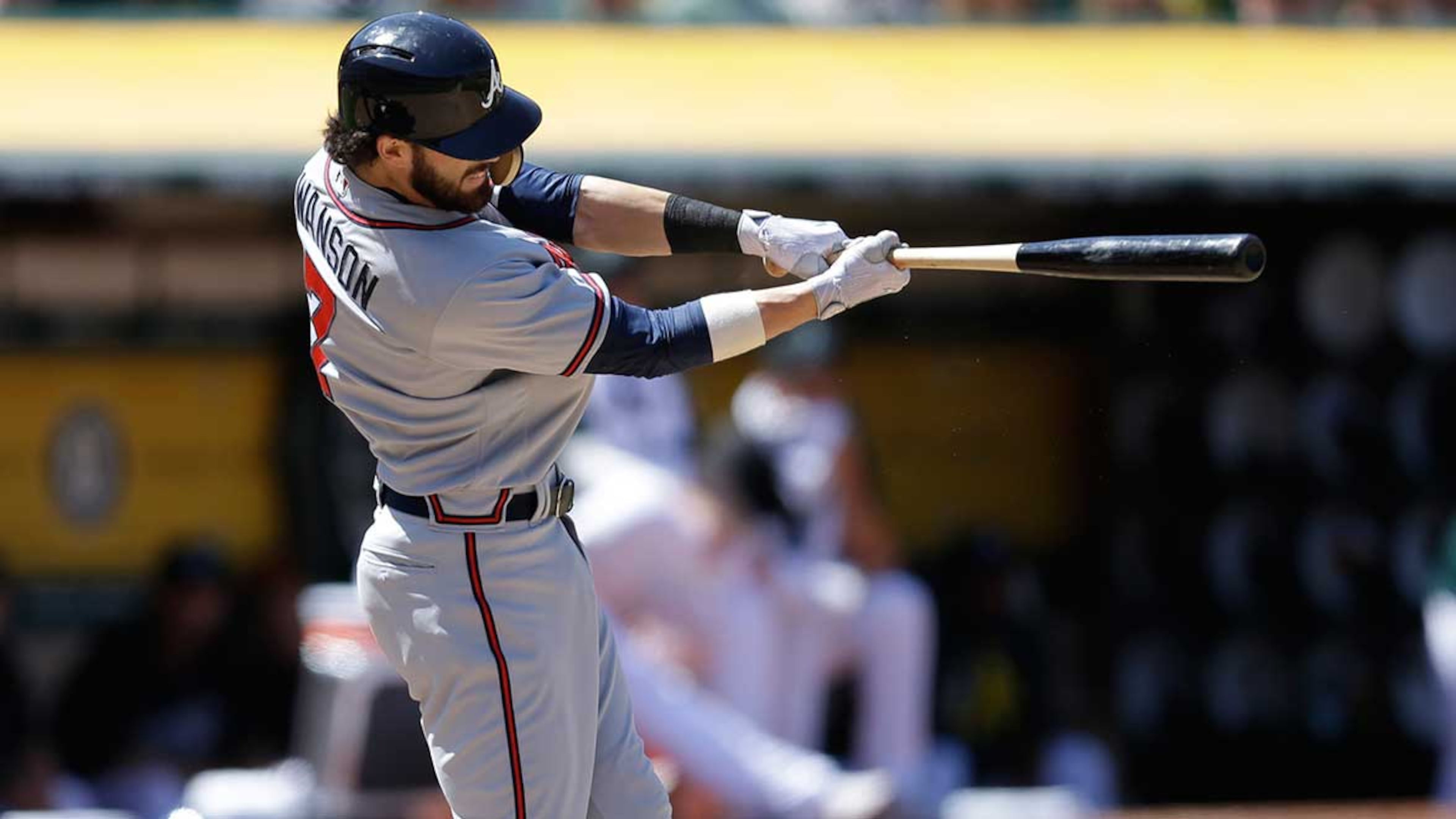 Rookie shortstop Dansby Swanson doubled in the ninth inning Saturday to drive in the final run in the Braves’ 4-3 win against the Athletics.