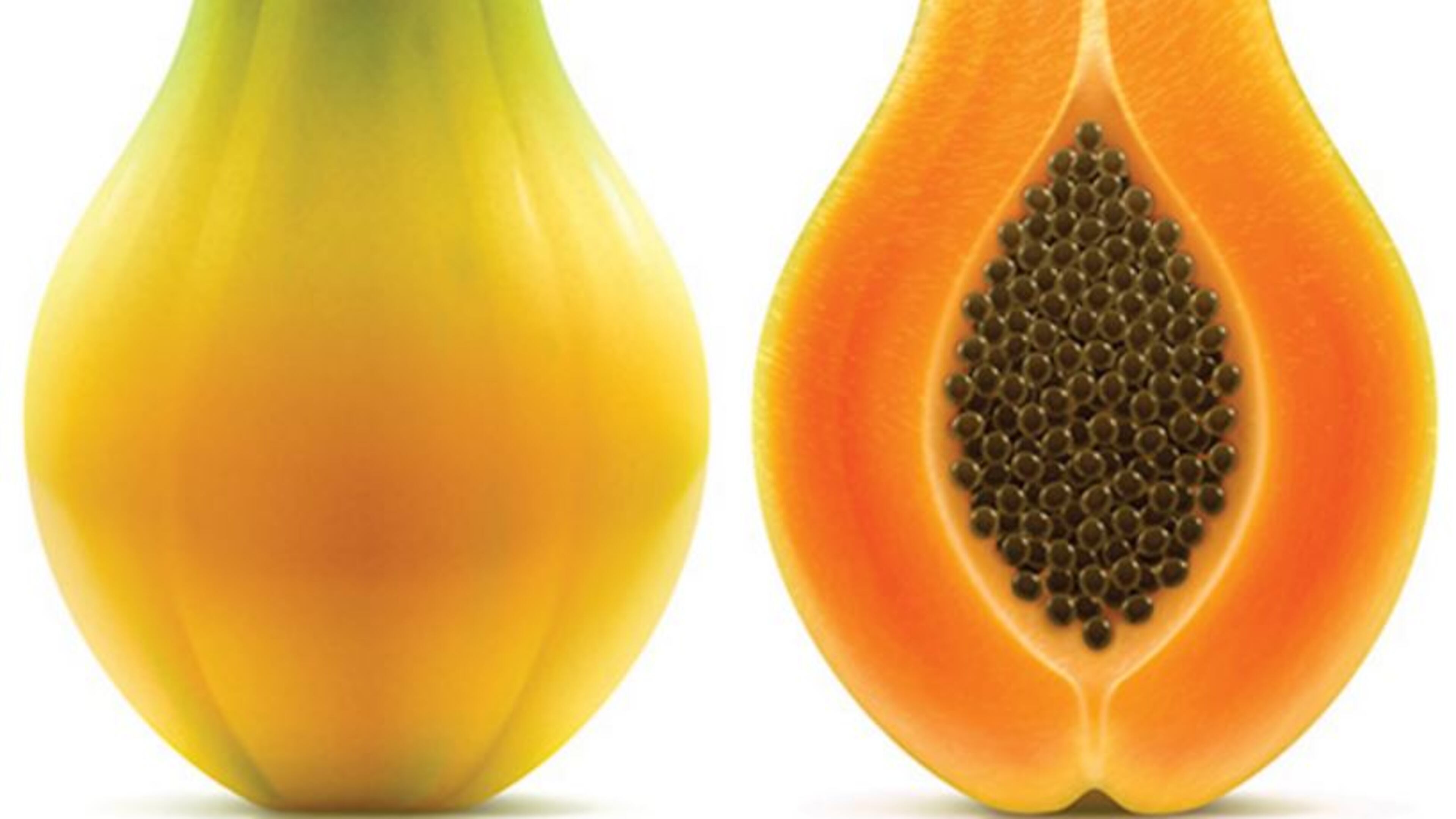 Yellow Maradol papaya