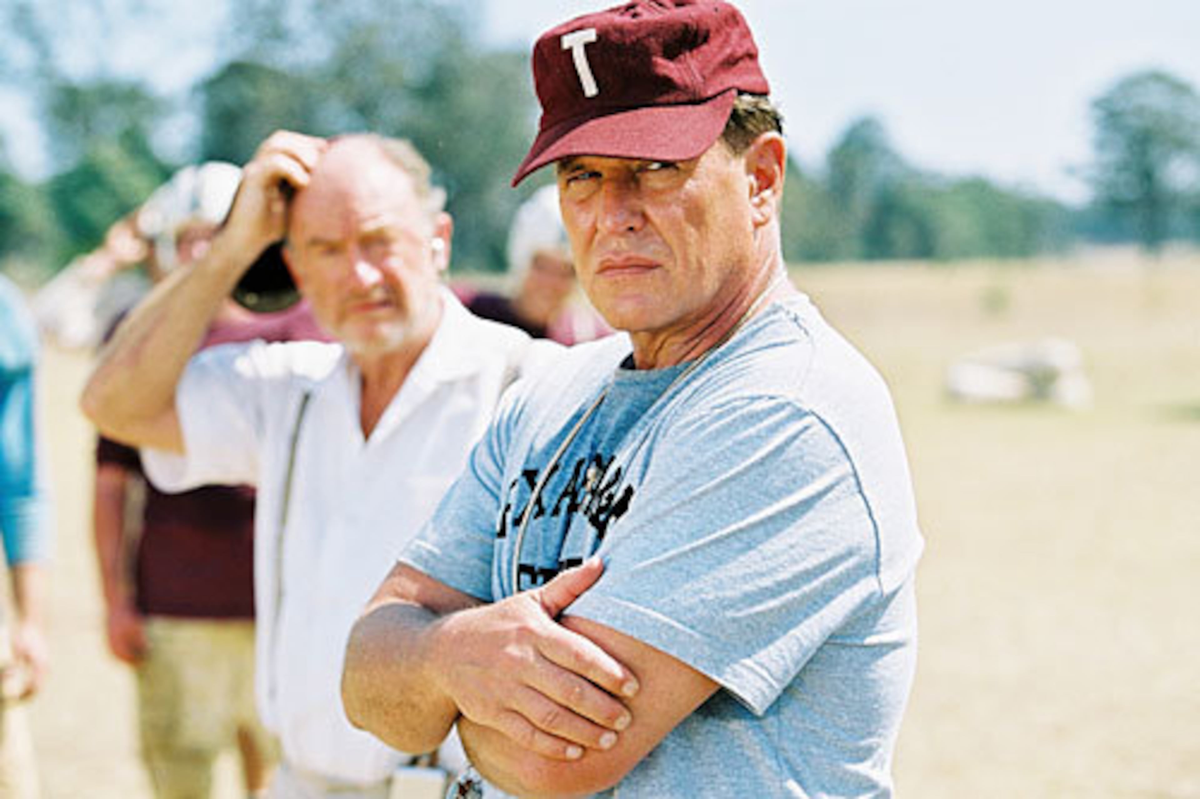 TOM BERENGER (Tim Siegel, 1975-76) - Berenger, shown here in "Junction Boys," became a household name after his 1986 performance in "Platoon." OLTL fans knew him much earlier as Tim, the doomed husband of Jenny Wolek. Tim died the classic soap death, falling down stairs after being pushed during a fight when Jenny gave up being - wait for it - a nun. Got all that?