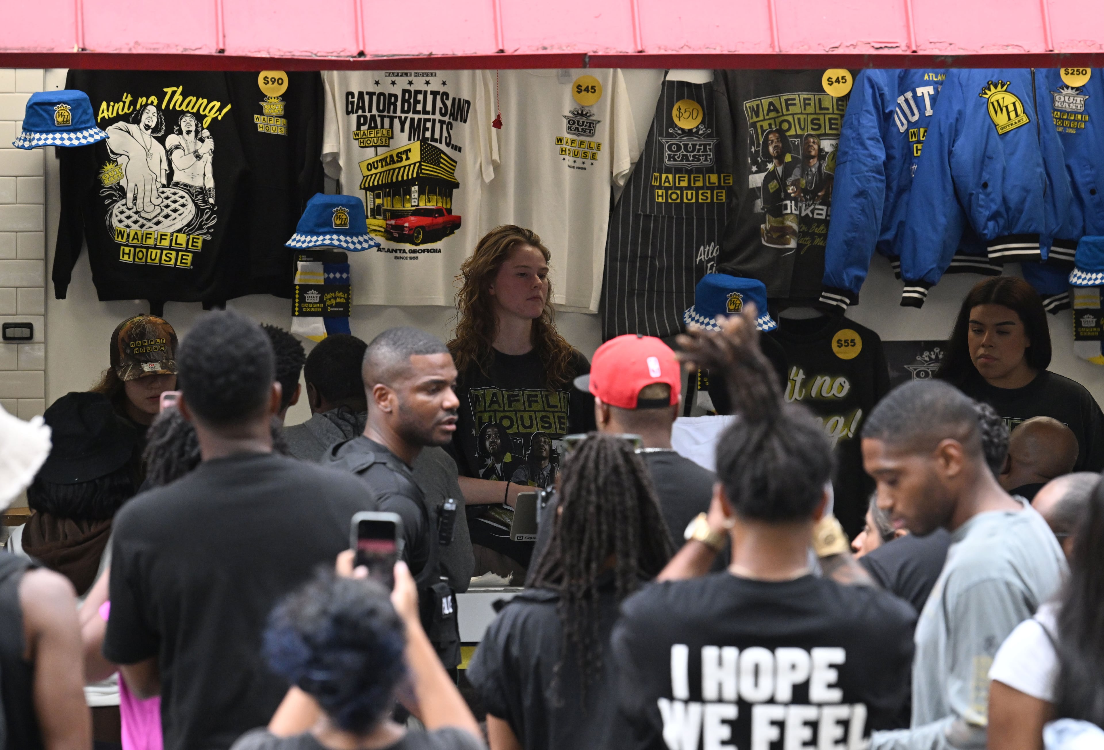 The lines were long to purchase limited-edition merchandise from collaboration. (Hyosub Shin/AJC)