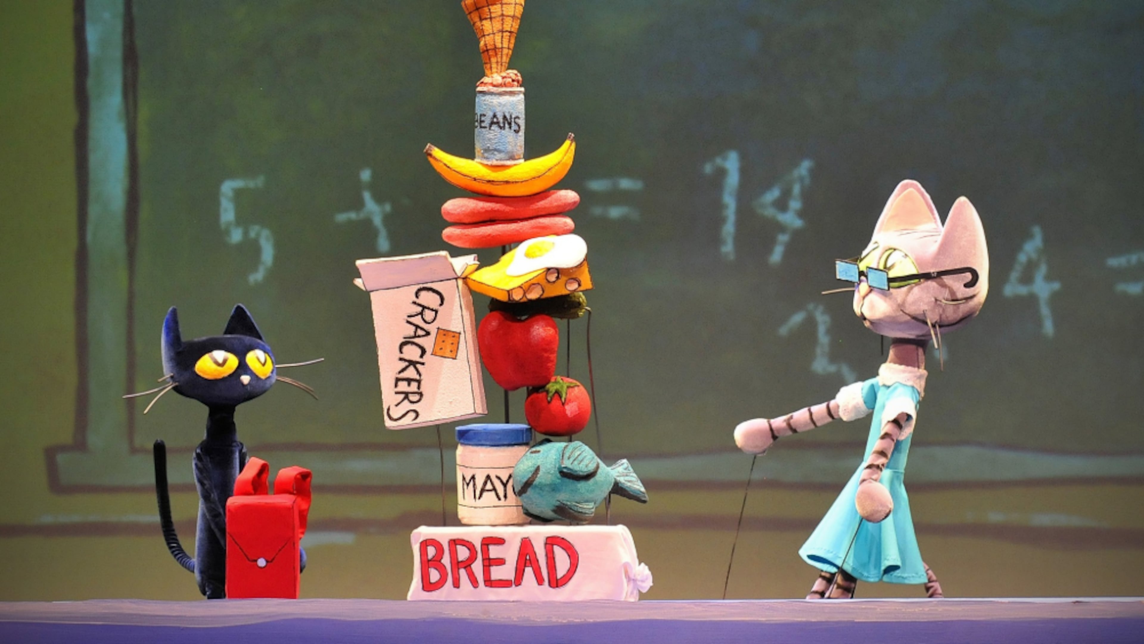 The Center for Puppetry Arts will perform “Pete the Cat,” based on the popular children’s book series, Friday through Sunday, plus additional dates. (Courtesy of the Center for Puppetry Arts)